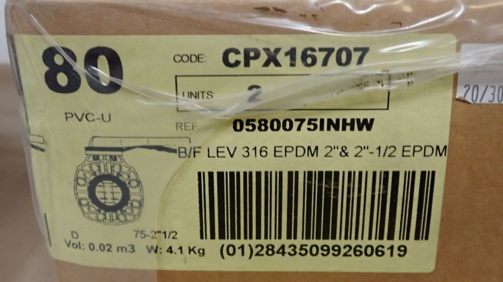 Lot of (8) Cepex Butterfly Valves | Part No. CPX16707; Size: 2-1/2"; Tag: 232700 - Image 12 of 12