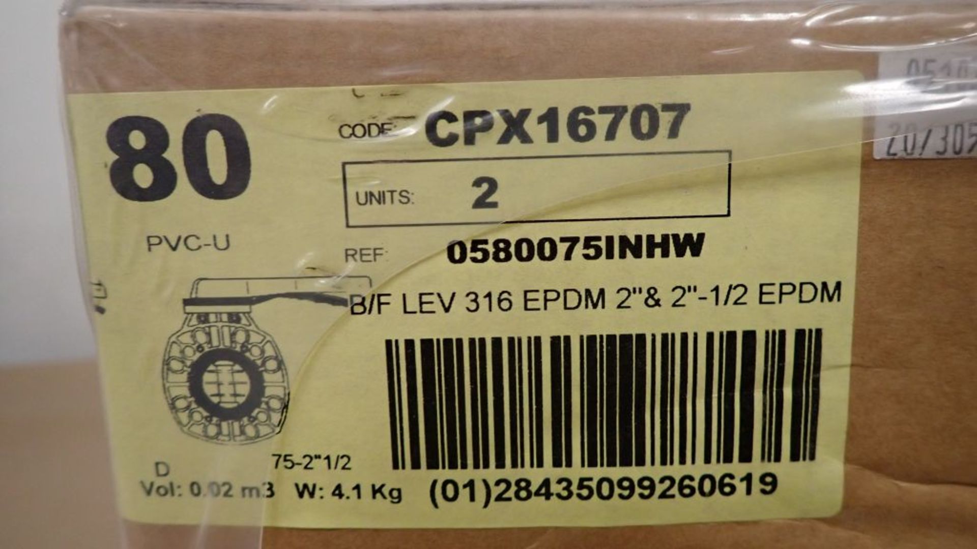 Lot of (8) Cepex Butterfly Valves | Part No. CPX16707; Size: 2-1/2"; Tag: 232701 - Image 11 of 11