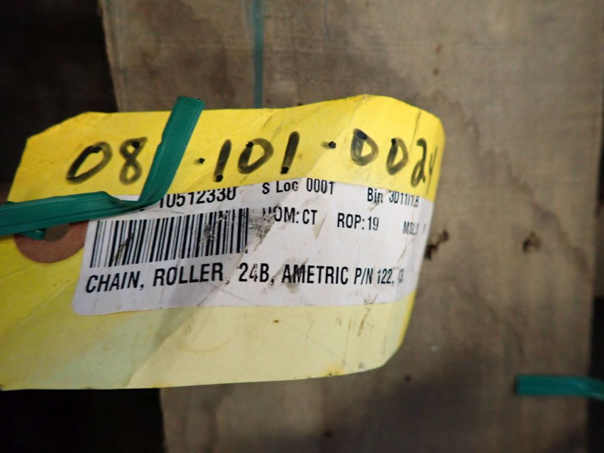 Lot of (5) Ametric Roller Chains | Part No. 122(3; Tag: 231646 - Image 3 of 3