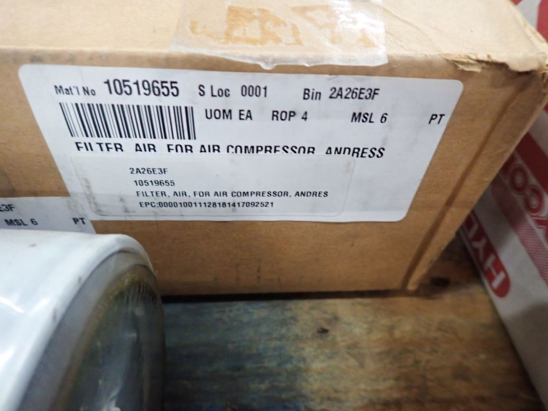 Lot of Assorted Components | Includes: Air Filter Air Compressor, Part No. 10519655; Fuel Filter, - Image 7 of 11