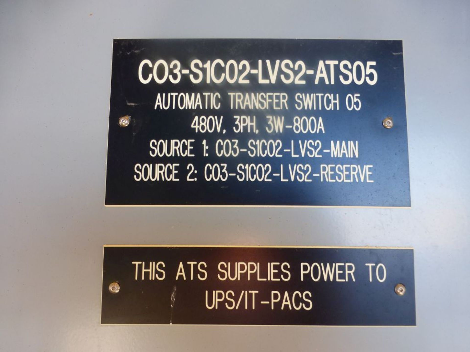 ASCO 7000 Series Power Transfer Switch | Lot Loading Fee: $50 | 800A; 480V; Tag: 233668 - Image 3 of 12