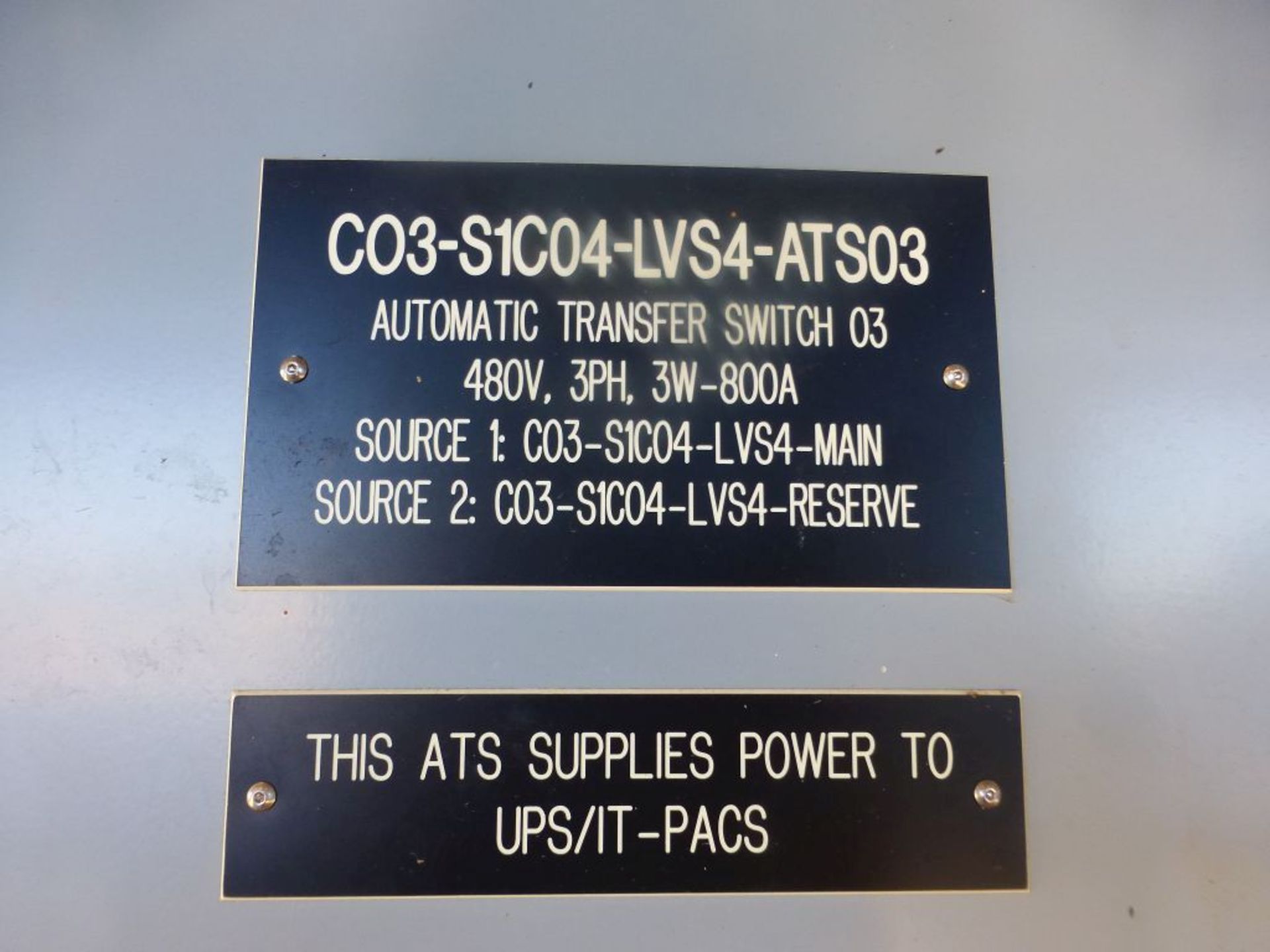 ASCO 7000 Series Power Transfer Switch | Lot Loading Fee: $50 | 800A; 480V; Tag: 233660 - Image 3 of 12