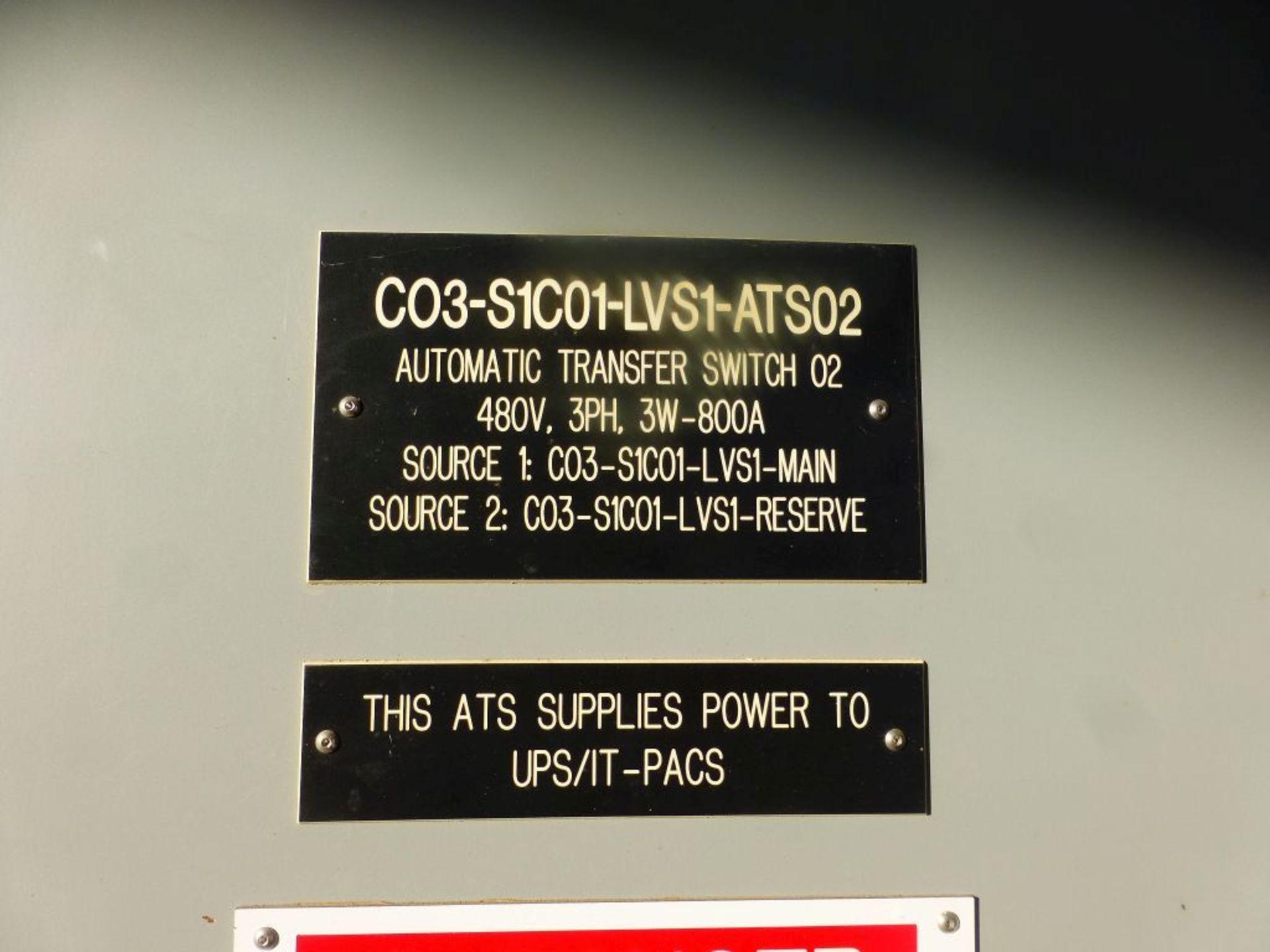 ASCO 7000 Series Power Transfer Switch | Lot Loading Fee: $50 | 800A; 480V; Tag: 233640 - Image 3 of 12