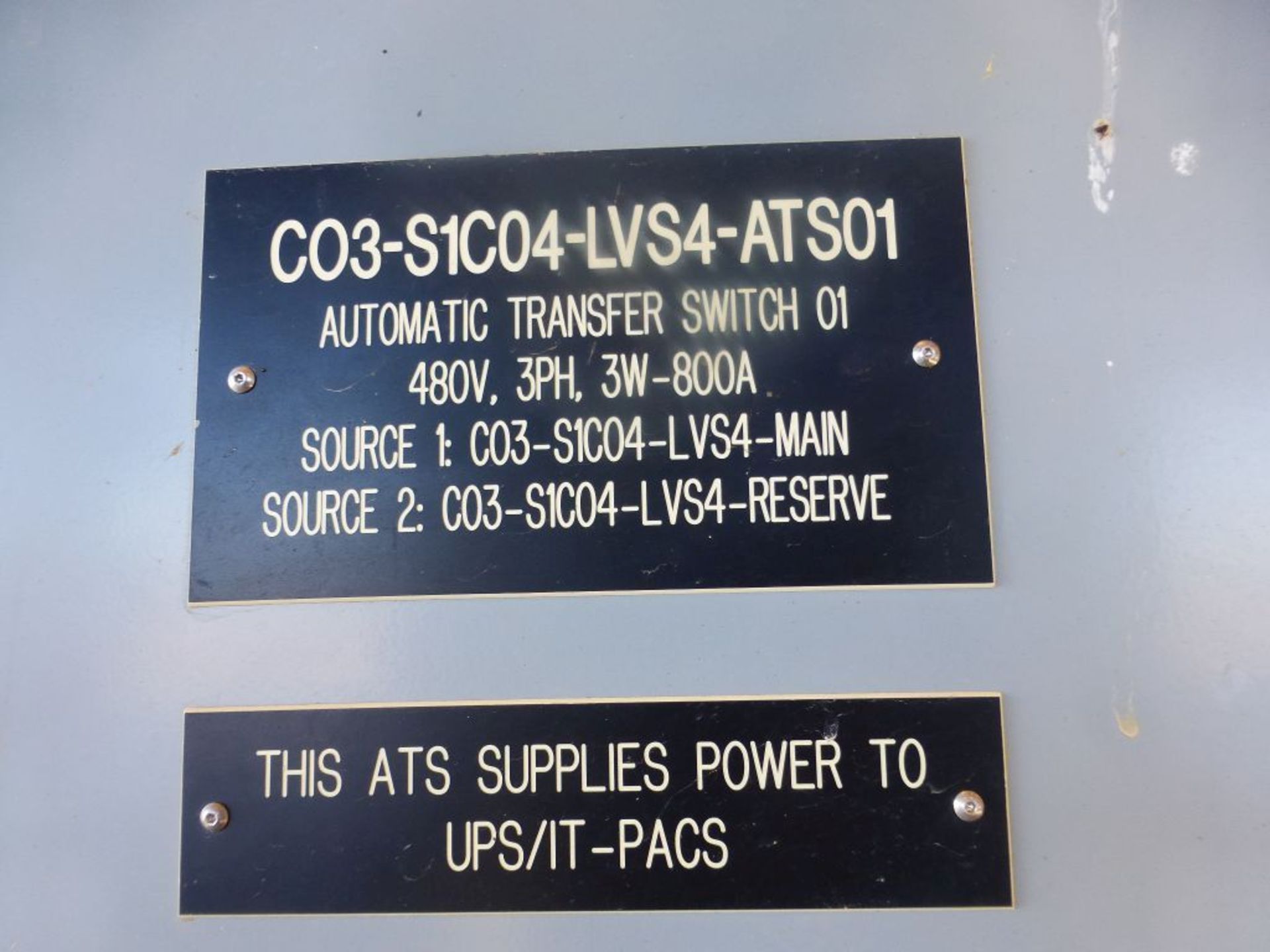 ASCO 7000 Series Power Transfer Switch | Lot Loading Fee: $50 | 800A; 480V; Tag: 233657 - Image 3 of 12