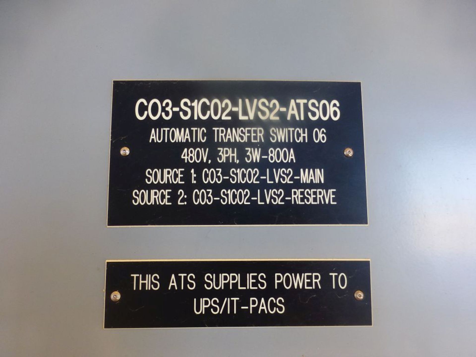 ASCO 7000 Series Power Transfer Switch | Lot Loading Fee: $50 | 800A; 480V; Tag: 233667 - Image 3 of 12