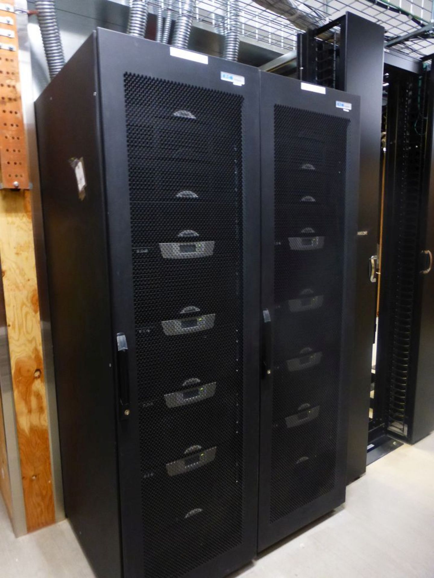 Lot of (2) Eaton UPS Racks | Lot Loading Fee: $50 | (8) BladeUPS 12 Power Supplies: Part No.