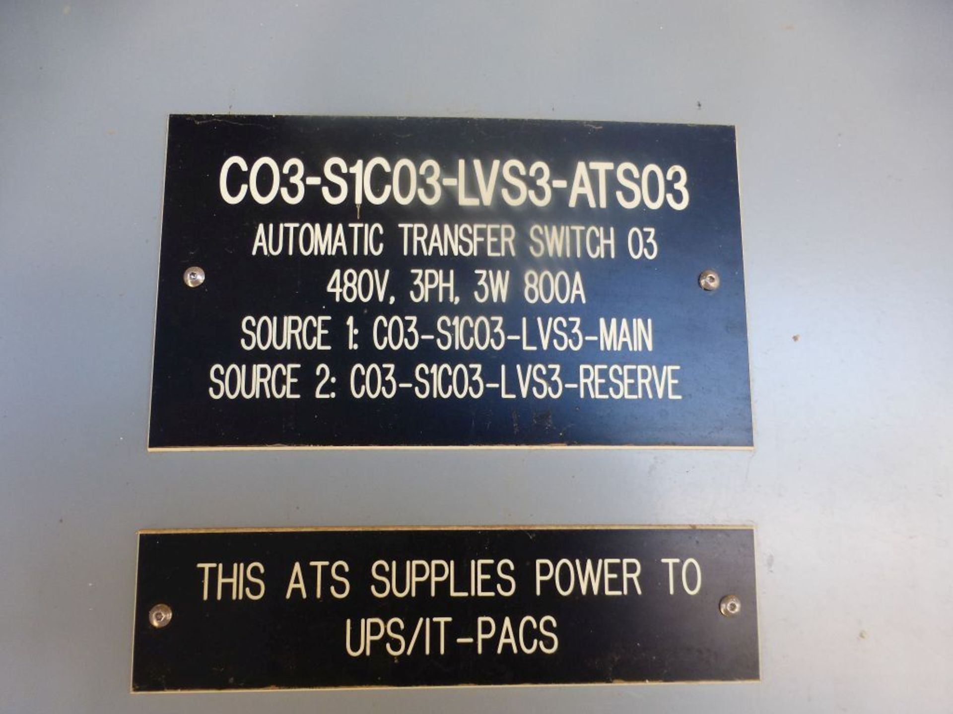 ASCO 7000 Series Power Transfer Switch | Lot Loading Fee: $50 | 800A; 480V; Tag: 233653 - Image 3 of 12