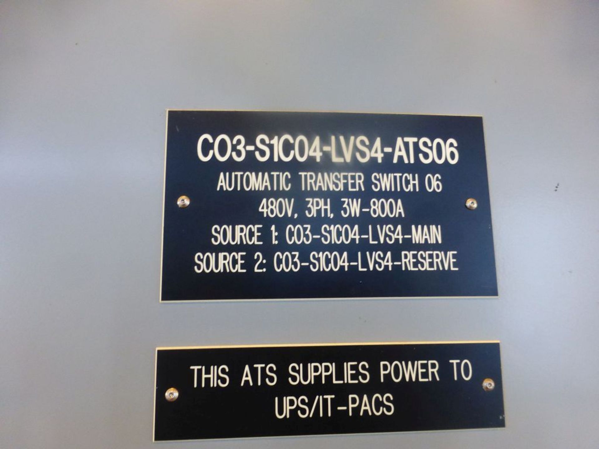 ASCO 7000 Series Power Transfer Switch | Lot Loading Fee: $50 | 800A; 480V; Tag: 233664 - Image 3 of 12