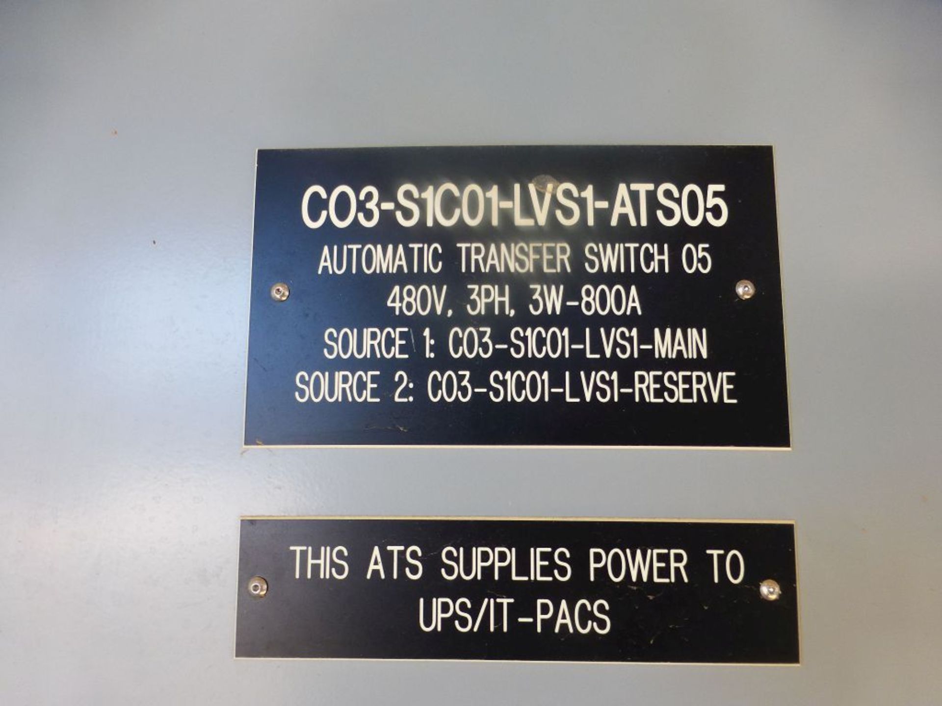 ASCO 7000 Series Power Transfer Switch | Lot Loading Fee: $50 | 800A; 480V; Tag: 233645 - Image 3 of 12