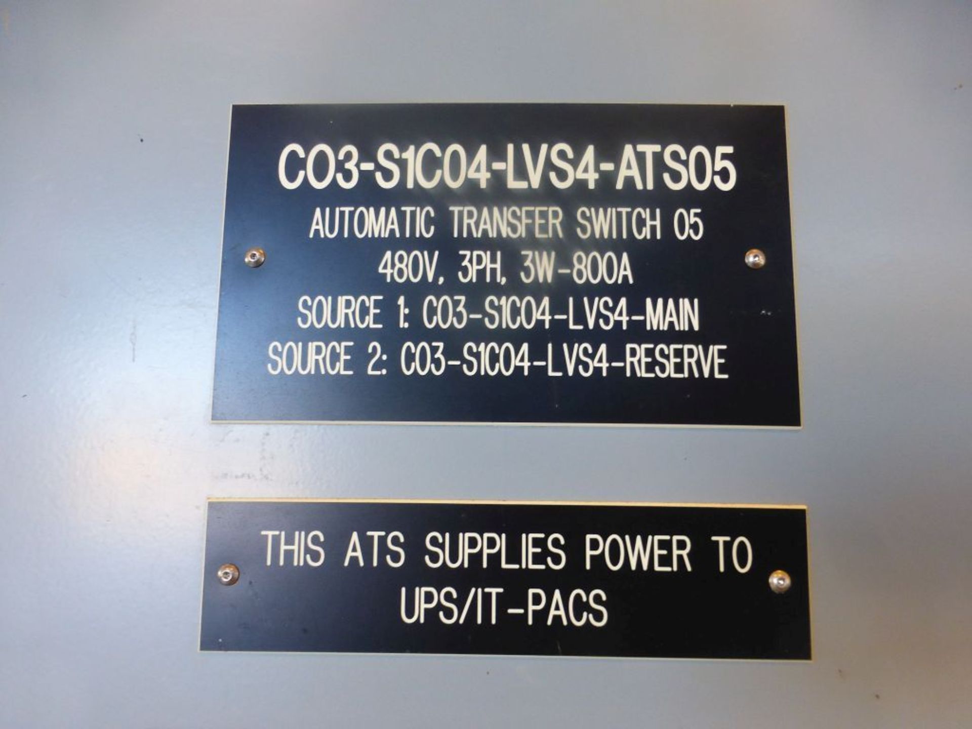 ASCO 7000 Series Power Transfer Switch | Lot Loading Fee: $50 | 800A; 480V; Tag: 233663 - Image 3 of 12