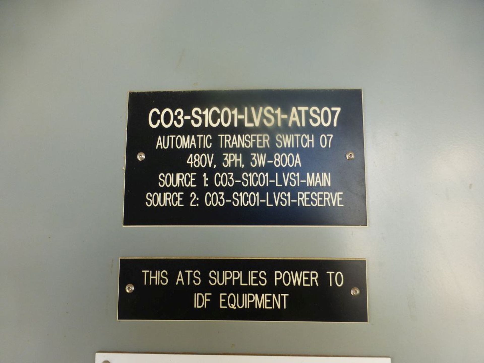 ASCO 7000 Series Power Transfer Switch | Lot Loading Fee: $50 | 800A; 480V; Tag: 233647 - Image 3 of 12