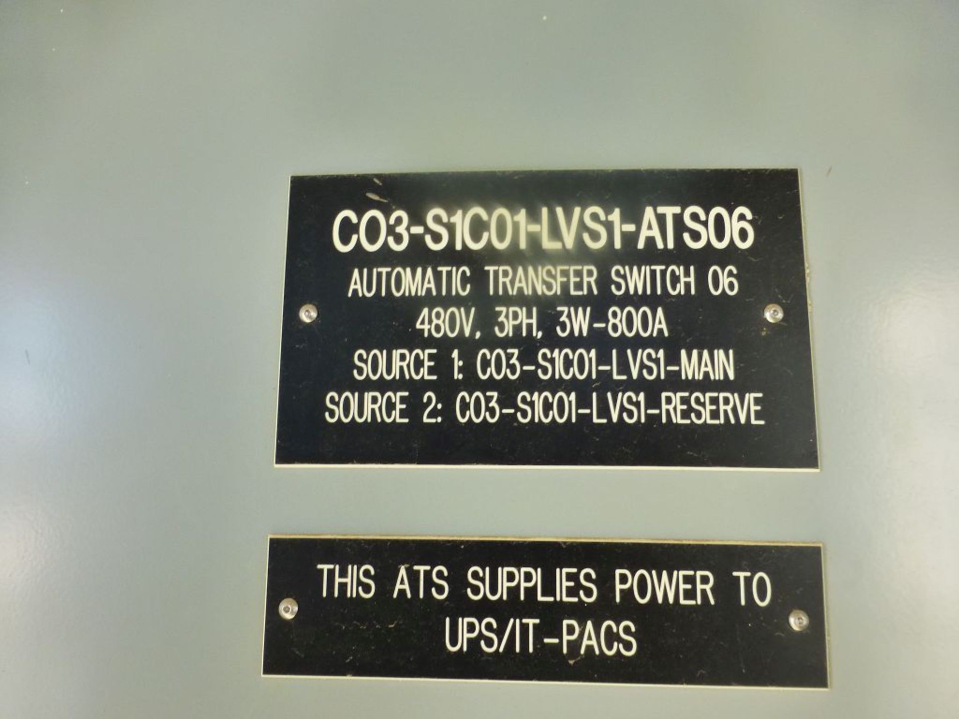 ASCO 7000 Series Power Transfer Switch | Lot Loading Fee: $50 | 800A; 480V; Tag: 233646 - Image 3 of 12