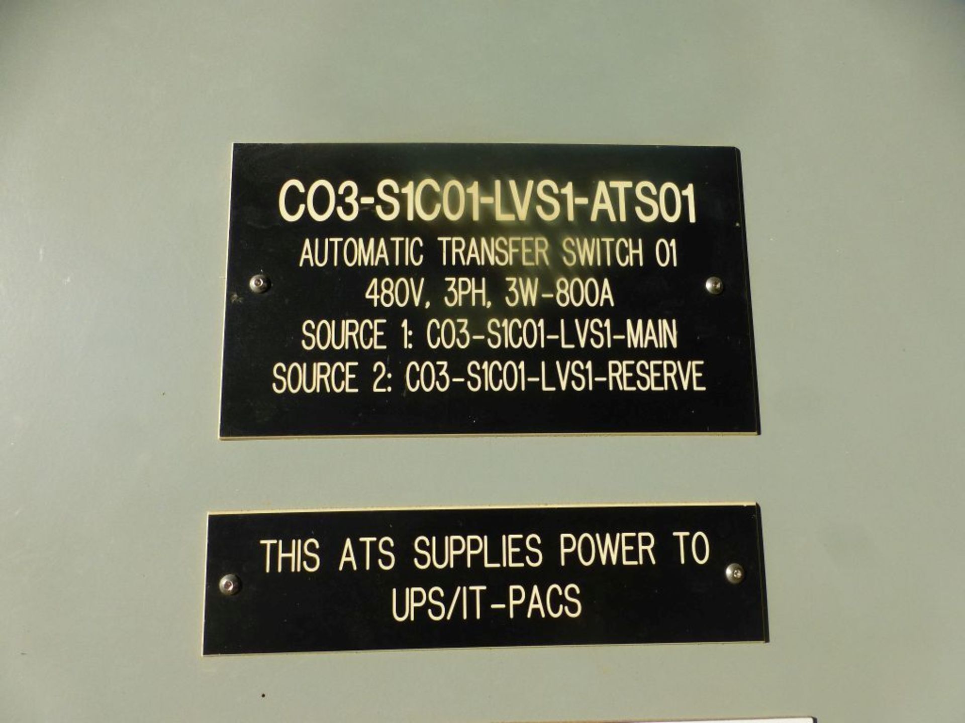ASCO 7000 Series Power Transfer Switch | Lot Loading Fee: $50 | 800A; 480V; Tag: 233639 - Image 3 of 12
