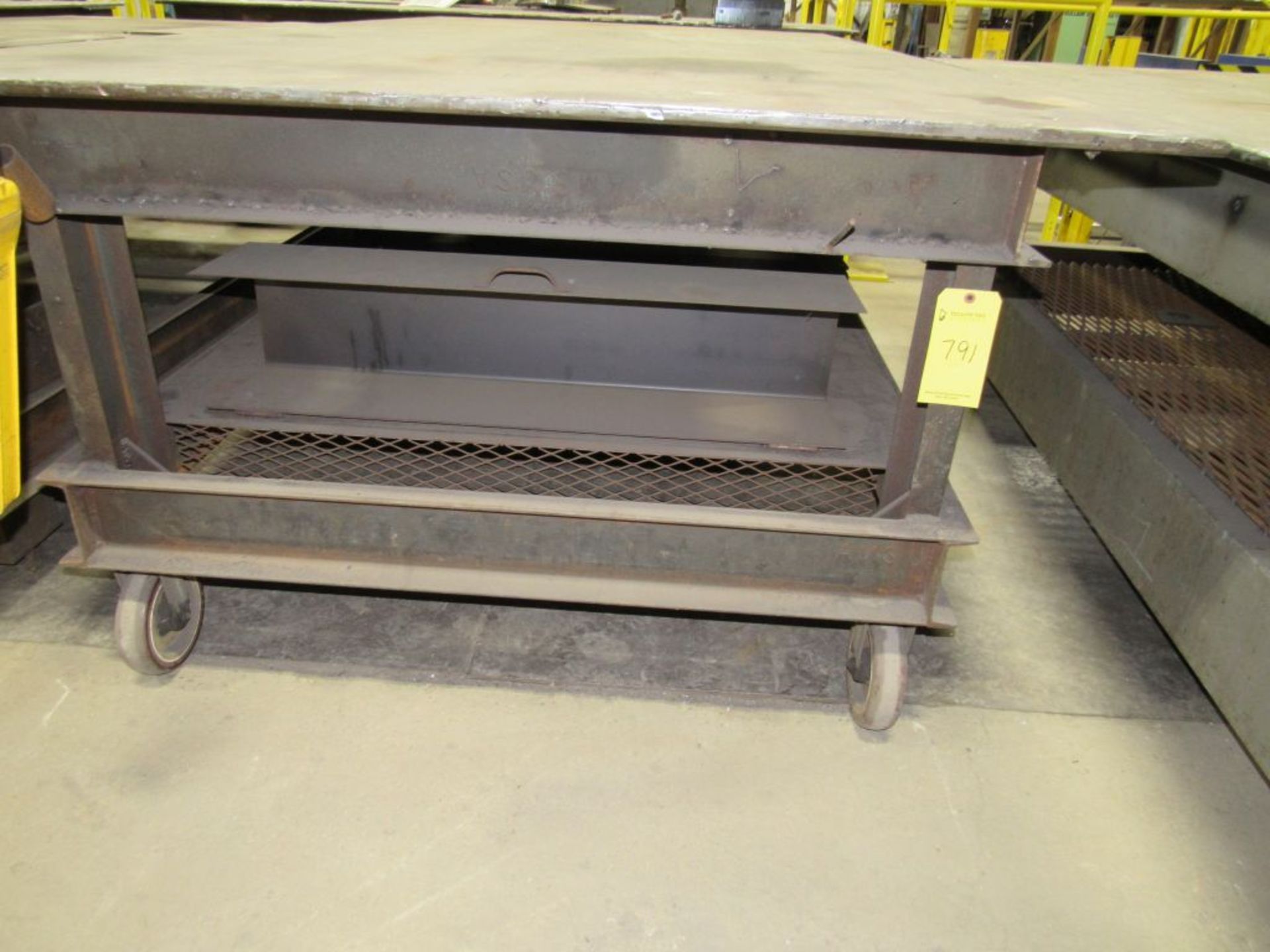 Rolling Steel Table|120"L x 60"W; Tag: 234791 - Image 2 of 2
