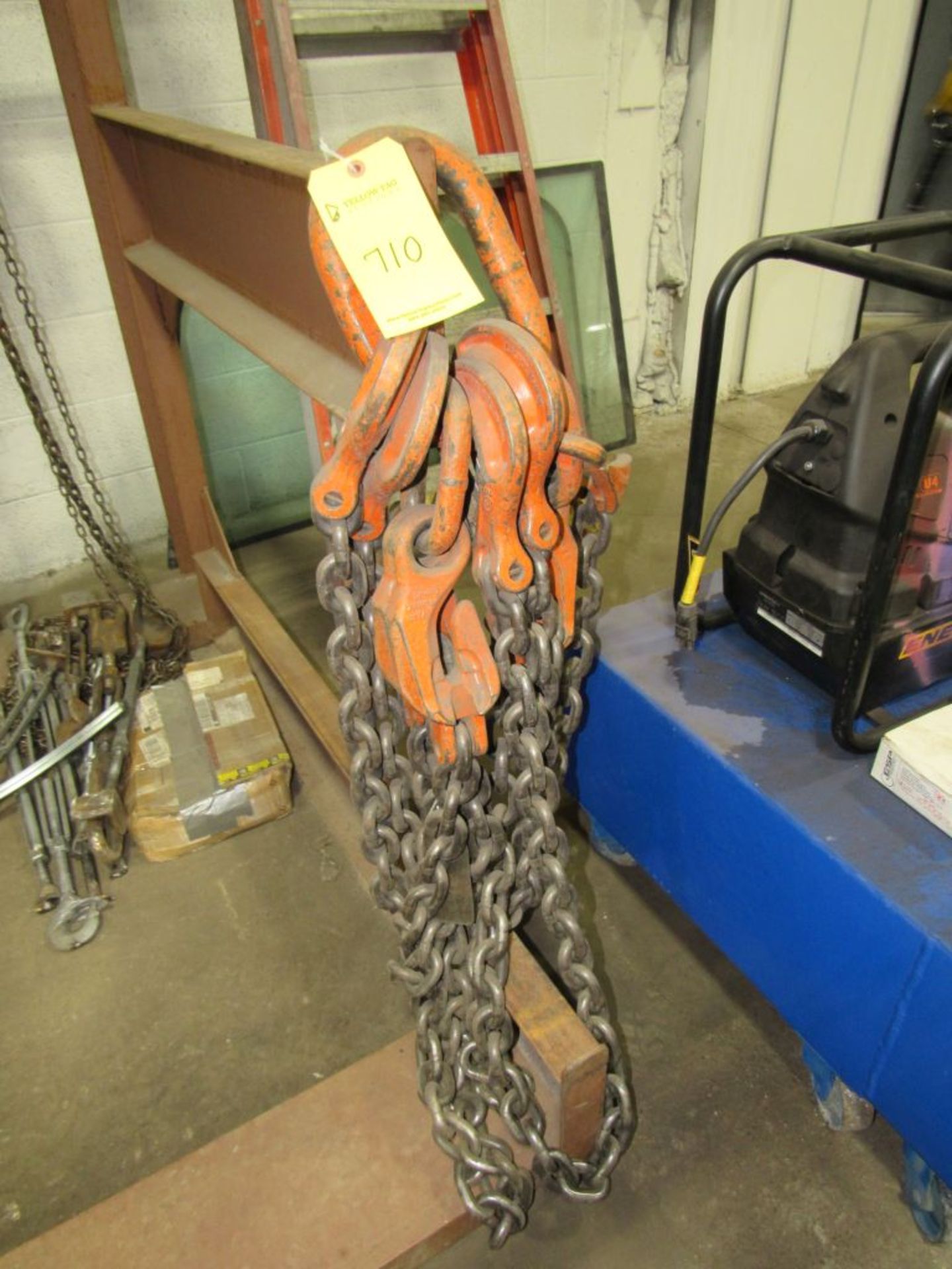 Lot of (2) Heavy Duty Rigging Chains|Tag: 234710