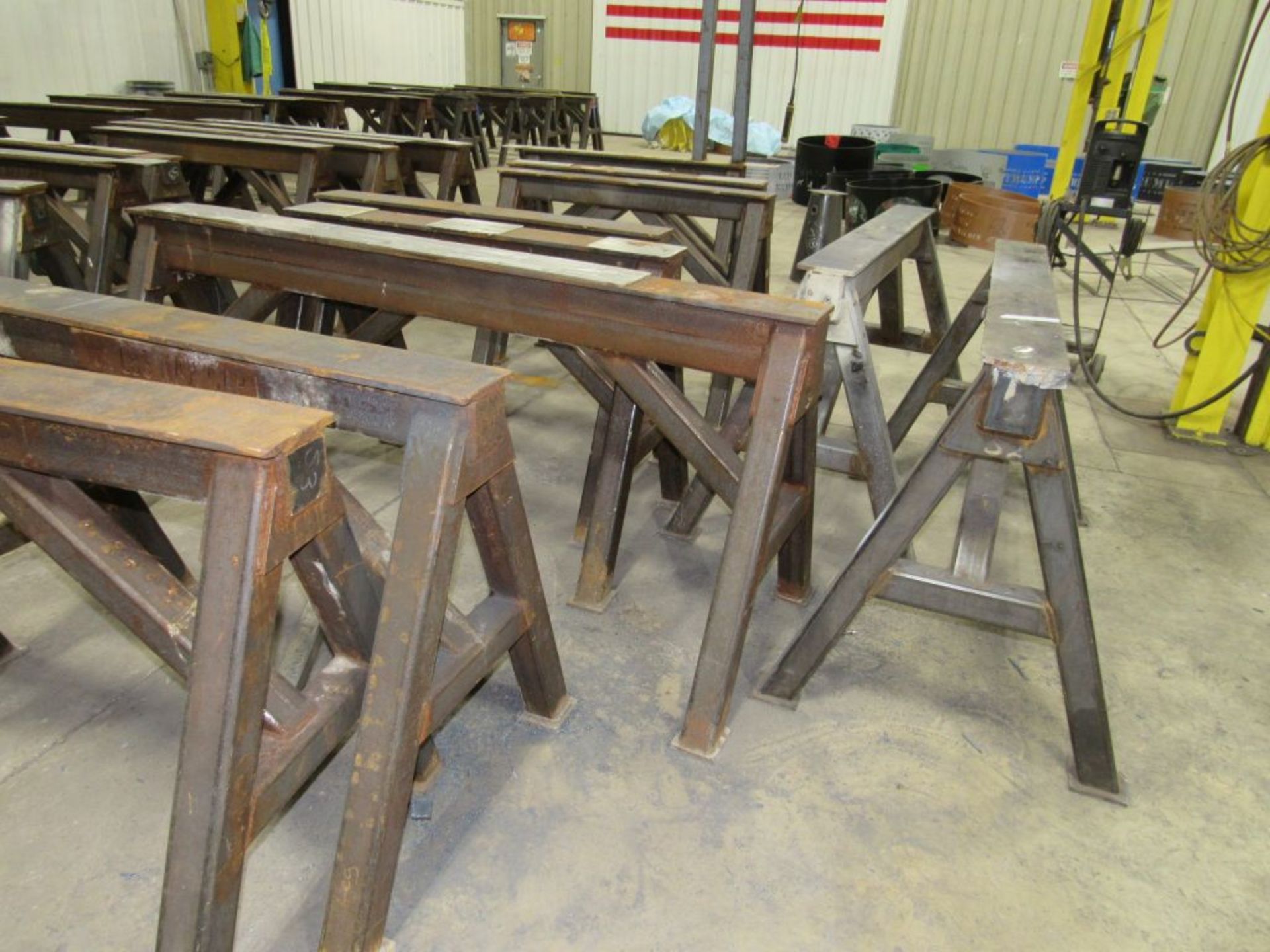 Lot of (11) Steel Saw Horses|Tag: 234781