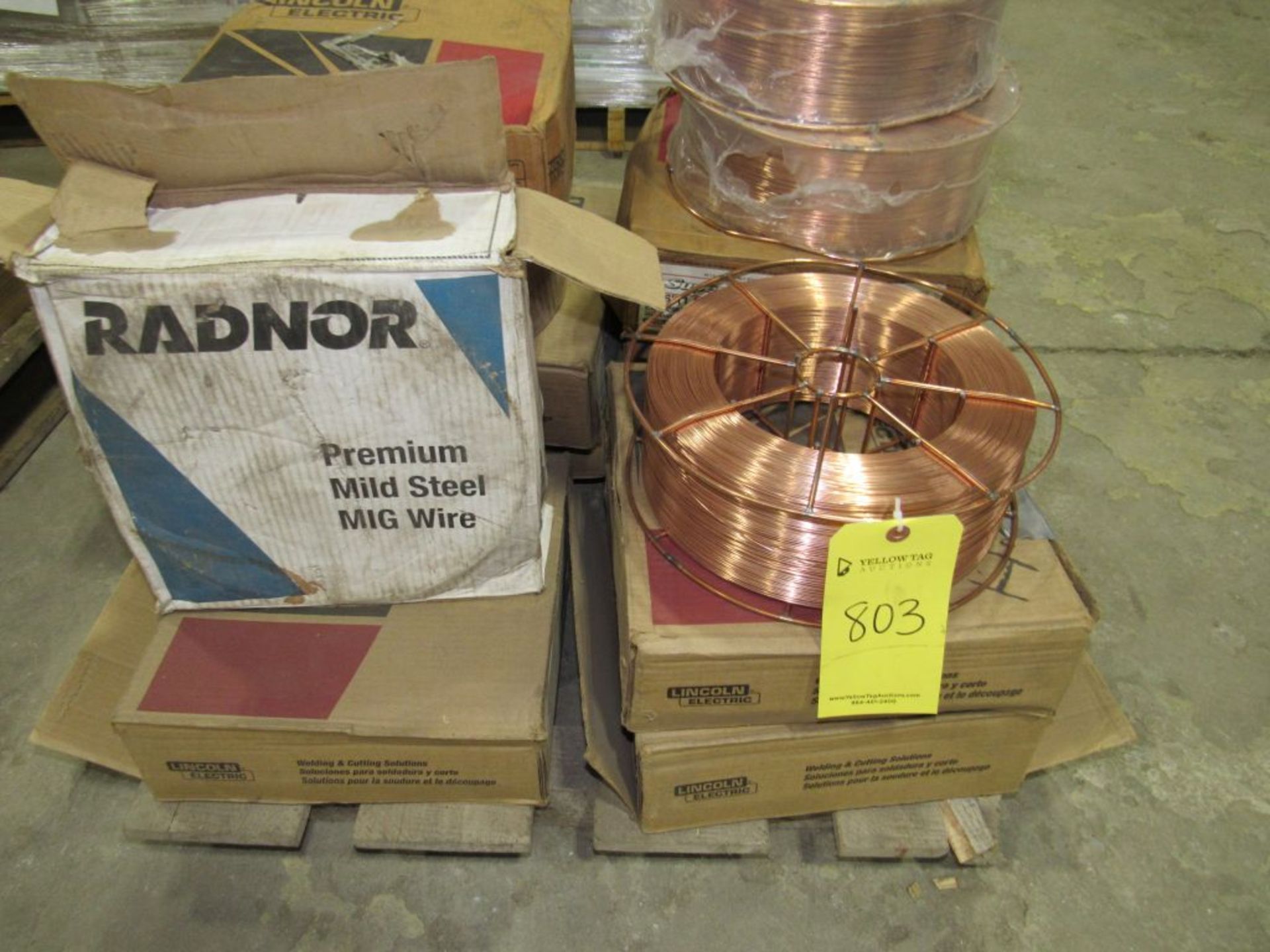 Lot of (14) Spools of Assorted Welding Wire|Tag: 234803