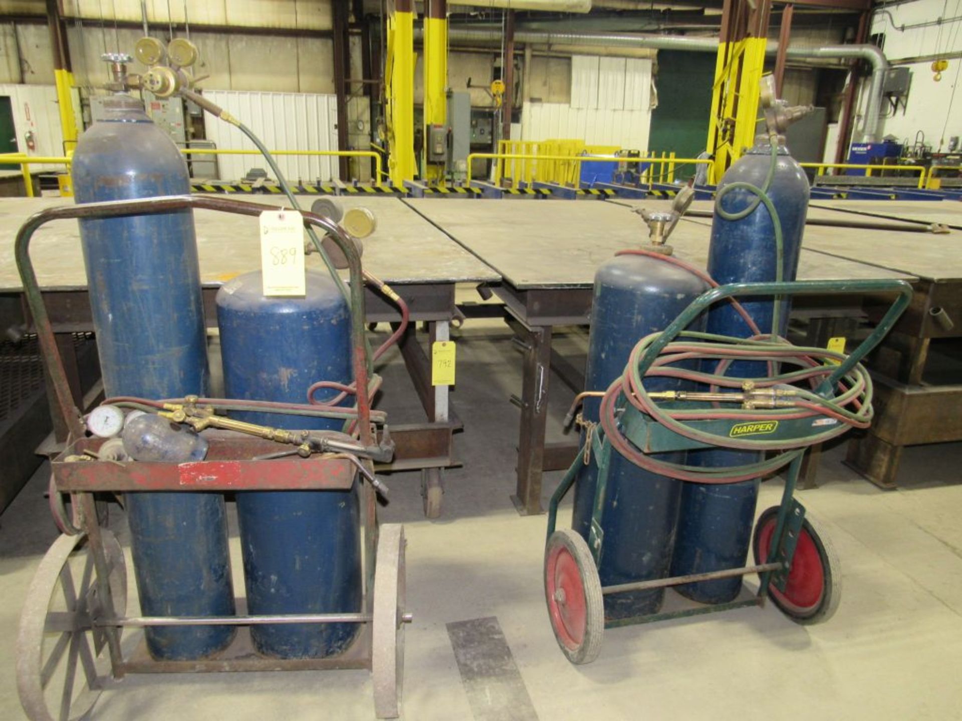 Lot of (2) Welding Carts w/Gauges|Tag: 234889