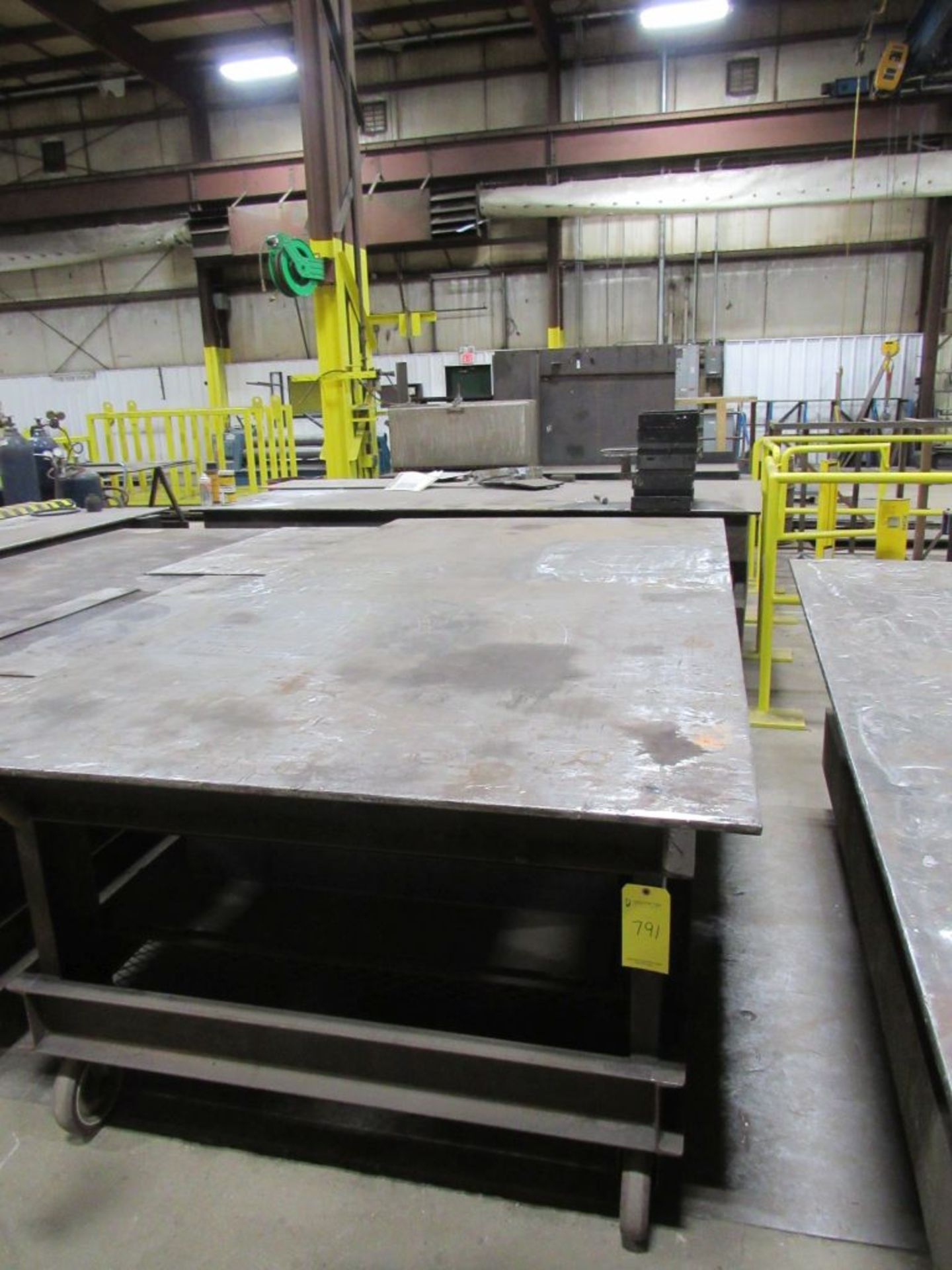 Rolling Steel Table|120"L x 60"W; Tag: 234791