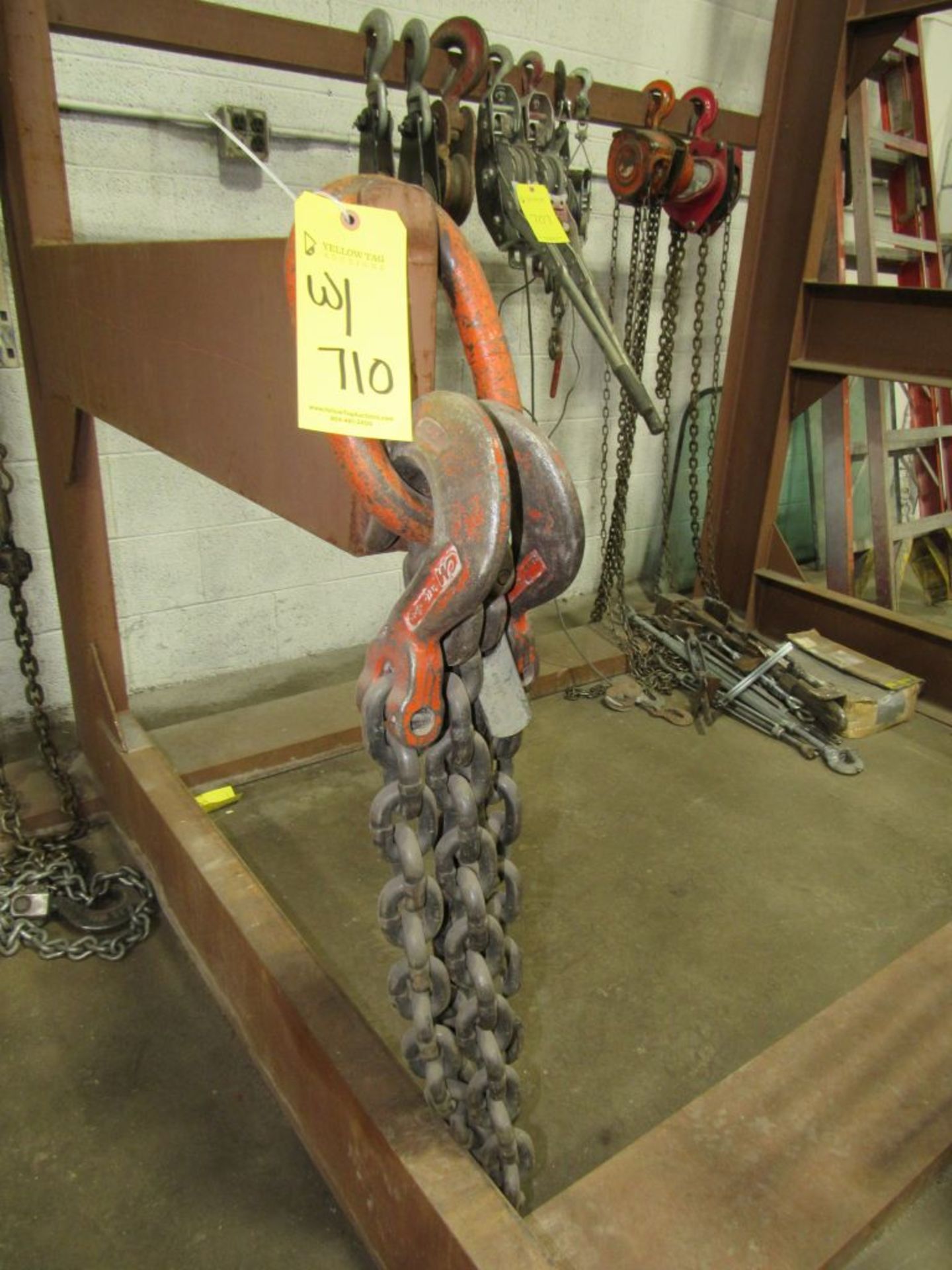 Lot of (2) Heavy Duty Rigging Chains|Tag: 234710 - Image 2 of 2
