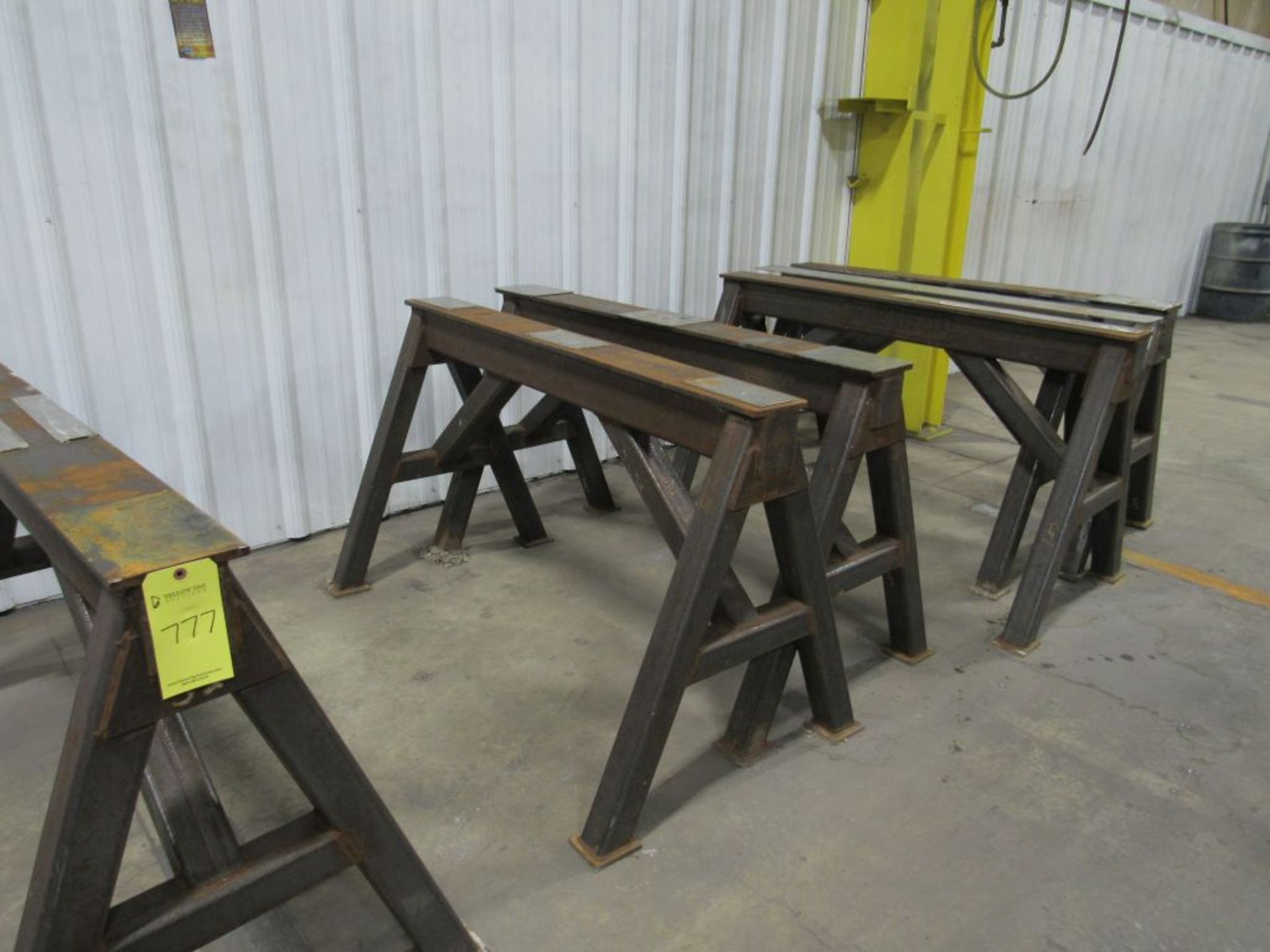 Lot of (6) Large Steel Saw Horses|Tag: 234777