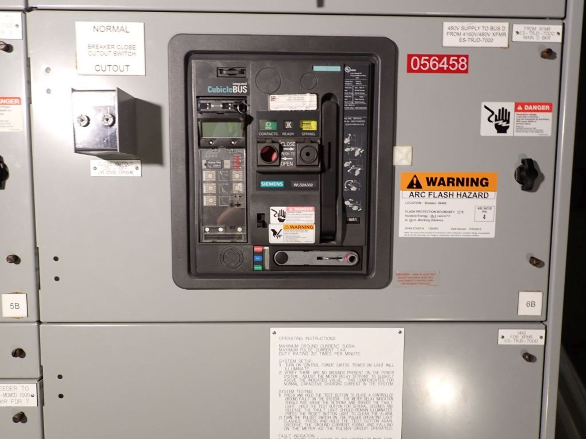 Siemens 3200 Amp 480V Switchgear | Lot Loading Fee: $5000 | (6) Verticals; Siemens Cubicle Bus - Image 34 of 36