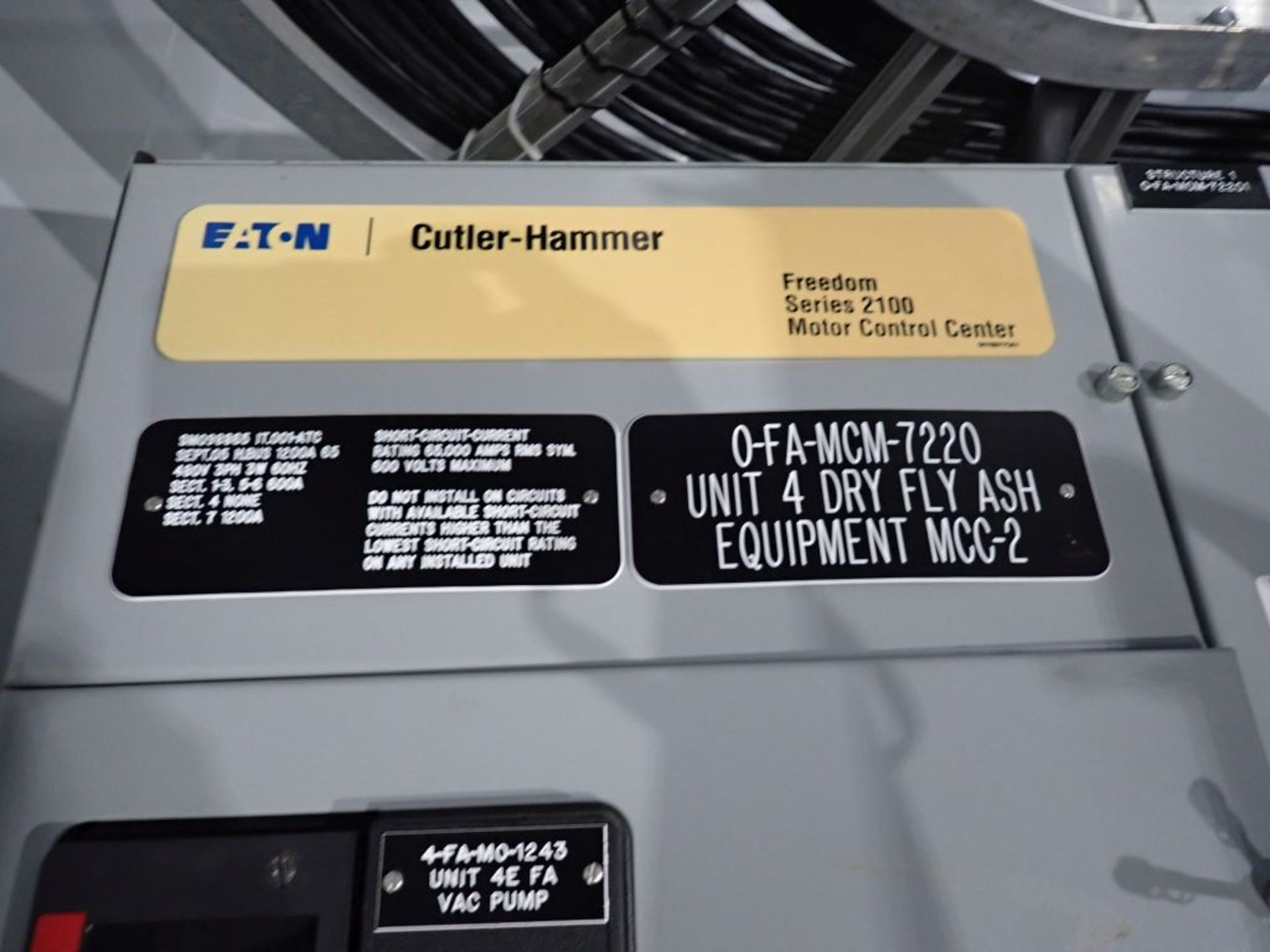 Cutler Hammer Freedom 2100 Series MCC | Lot Loading Fee: $500 | (7) Verticals - Sections 1-3 5-6 600 - Image 3 of 51