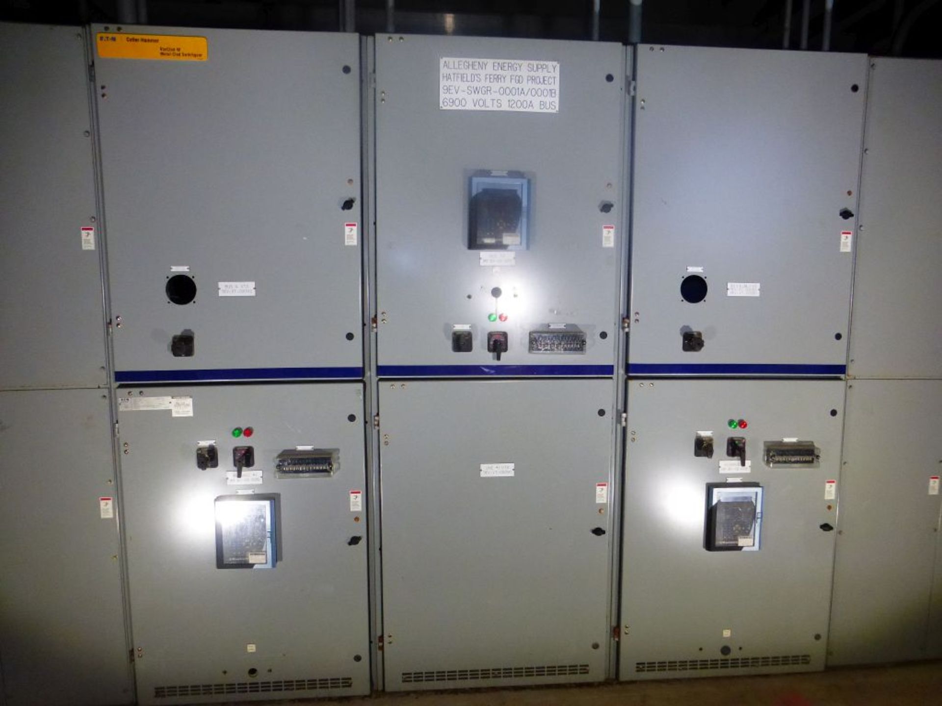 Eaton Cutler Hammer Vacclad-W Metal-Clad Switchgear | Rigging Fee: $300 | 1200A; 15KV; 3-Sections;