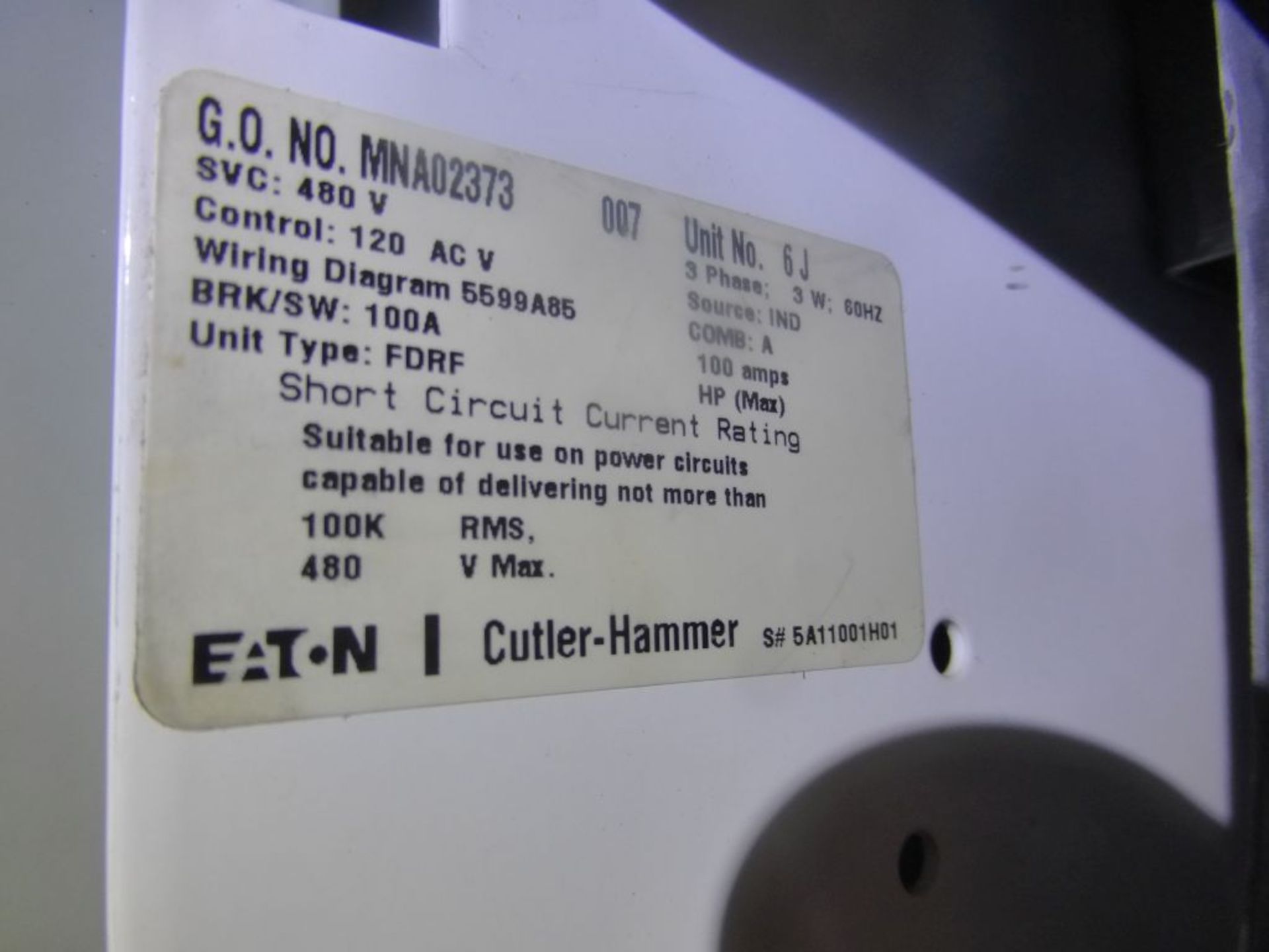 2008 Eaton Cutler Hammer Freedom Series 2100 MCC | Rigging Fee: $200 | 480V; Sect 1: 800A; Sect 2-7: - Image 35 of 43