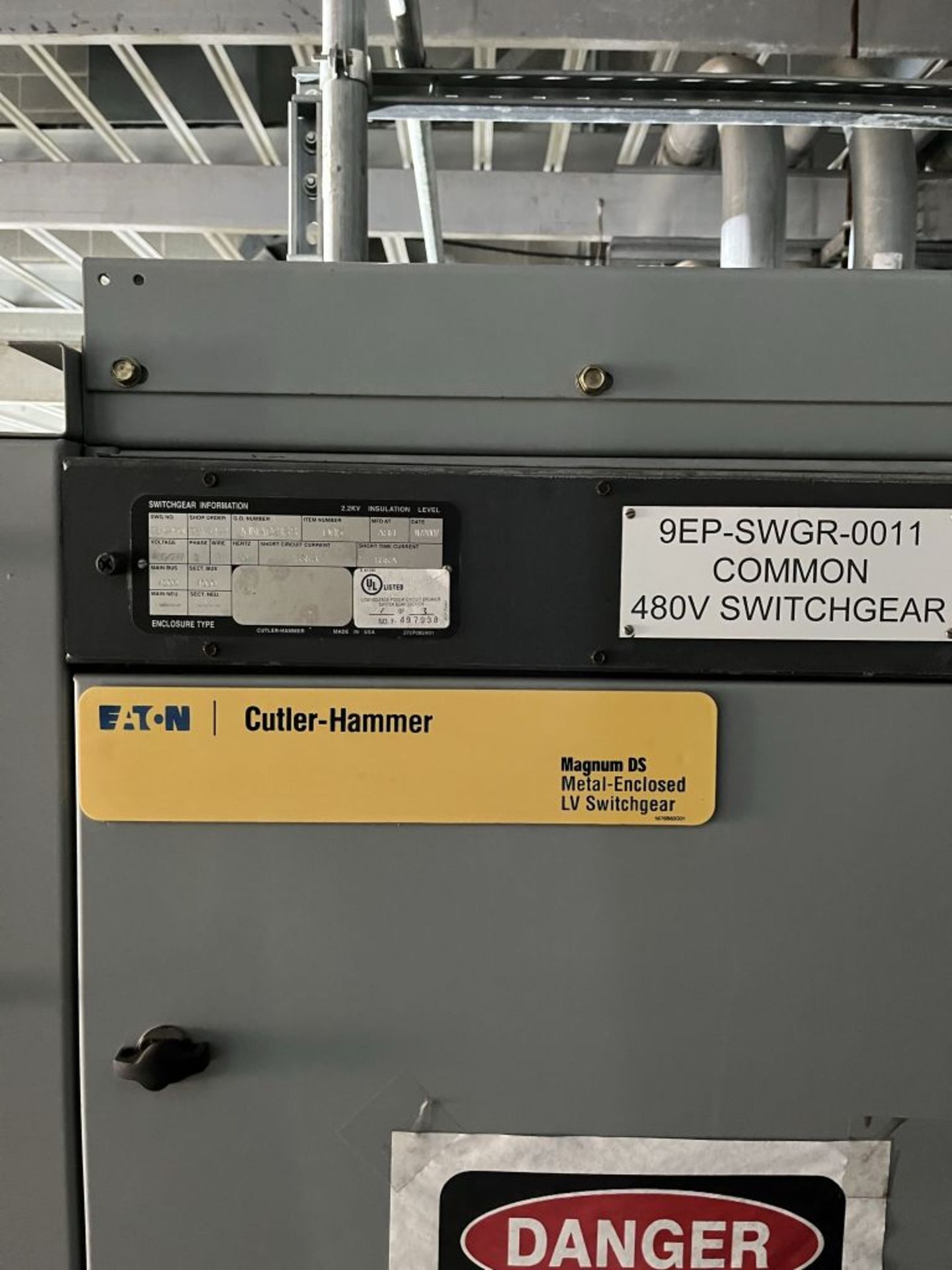 2007 Eaton Cutler Hammer Magnum DS Metal-Enclosed LV Switchgear | Rigging Fee: $350 | - Image 3 of 4