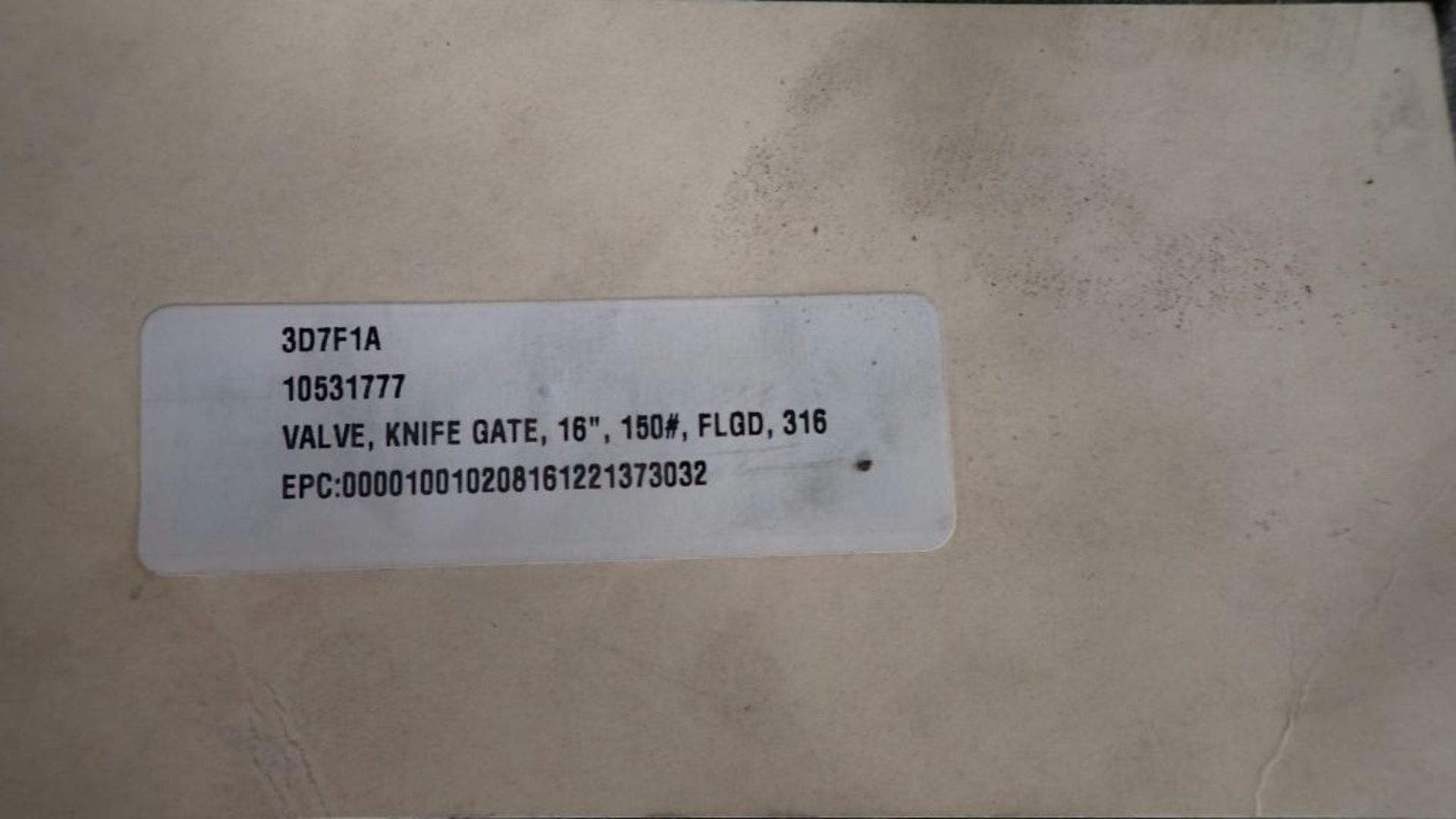 Lot of (1) Valve and (2) Handles | Knife Gate Valve 150# FLGD 316; (2) Handles; Tag: 239190 - Image 7 of 7