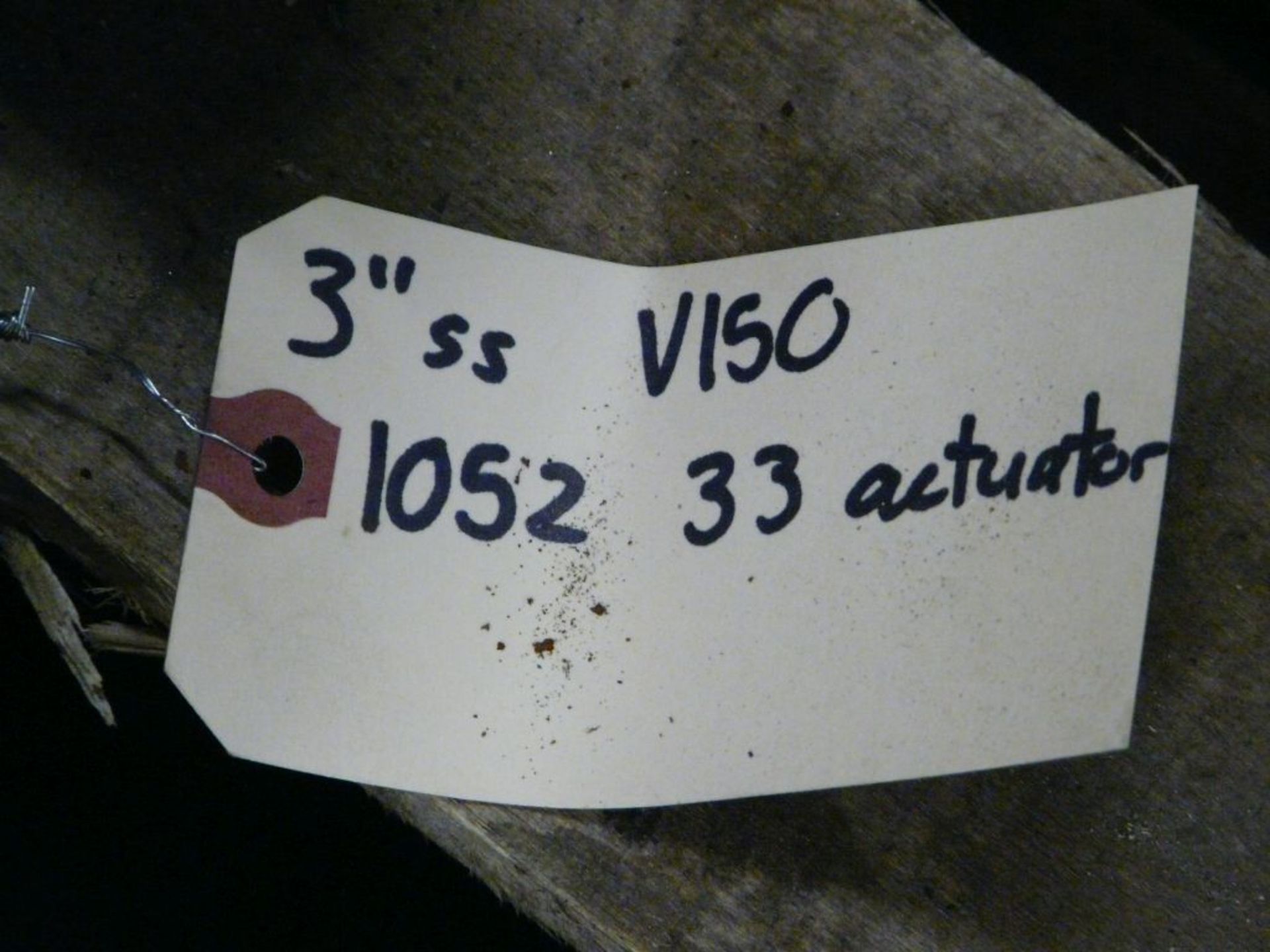 Lot of (3) Assorted Valves w/Actuators | 3" SSV-150 Valve w/Size 33 Actuator Part No. 1052; 8" SS- - Image 5 of 11