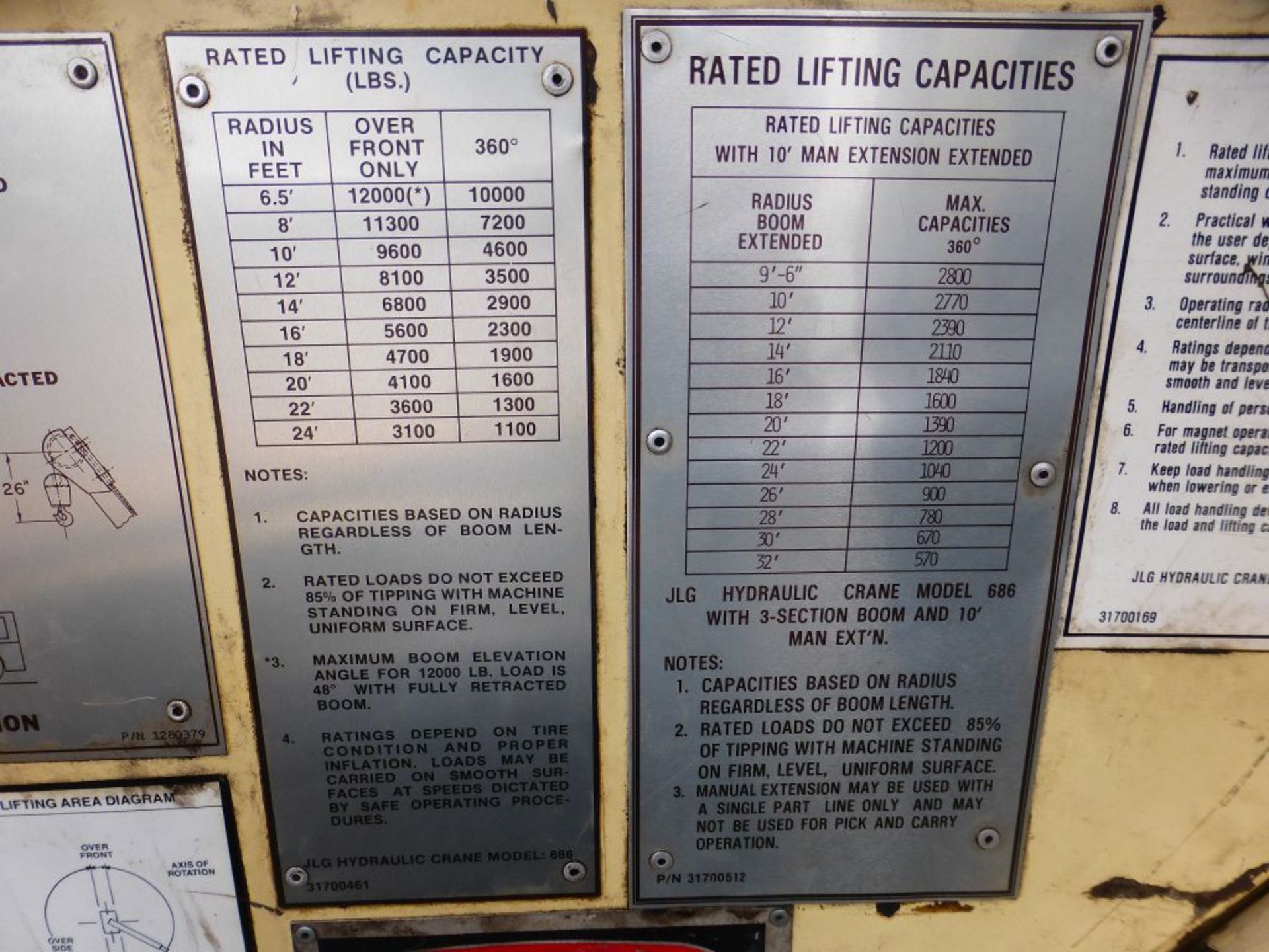 JLG Hydraulic Crane | Model No. 686; Serial No. 0408100360; 1849 Hours; Tag: 240010 - Image 25 of 27