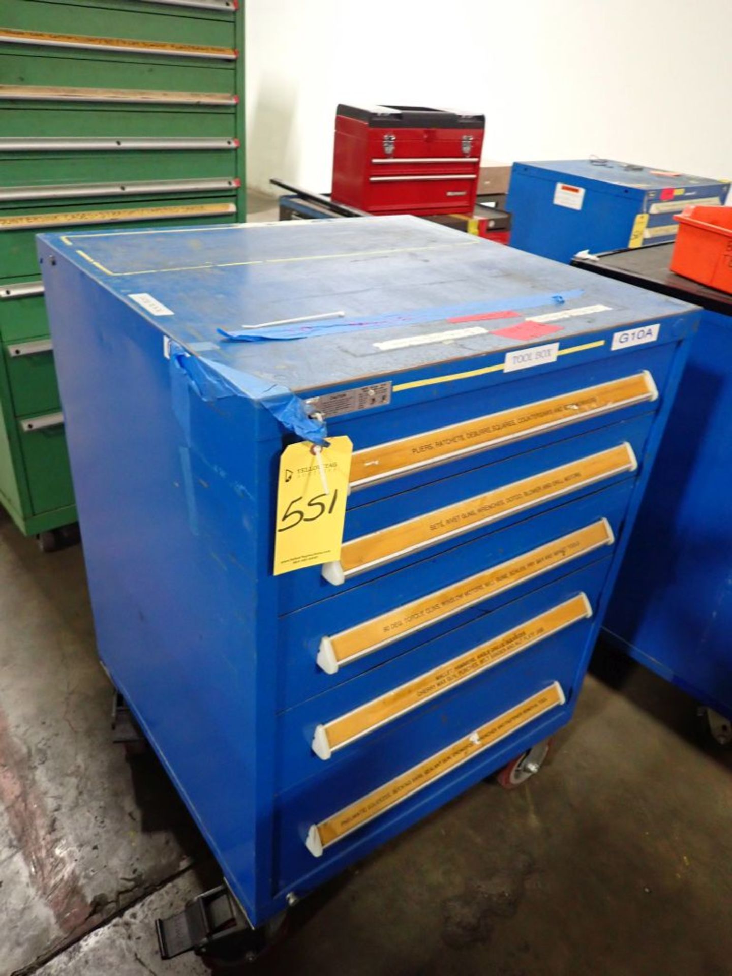 Rolling Vidmar 5-Drawer Cabinet | Tag: 241551 | Limited Forklift Assistance Available - $10.00 Lot