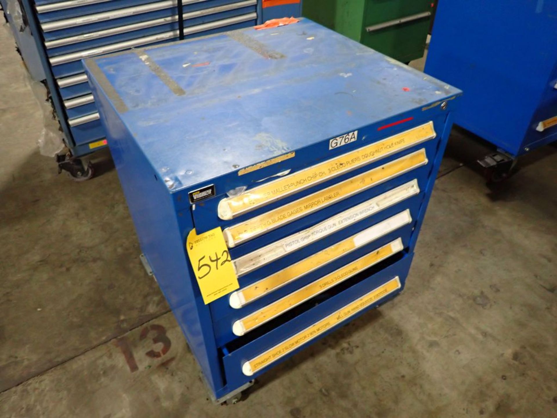 6-Drawer Vidmar Cabinet w/Tools | Tag: 241542 | Limited Forklift Assistance Available - $10.00 Lot