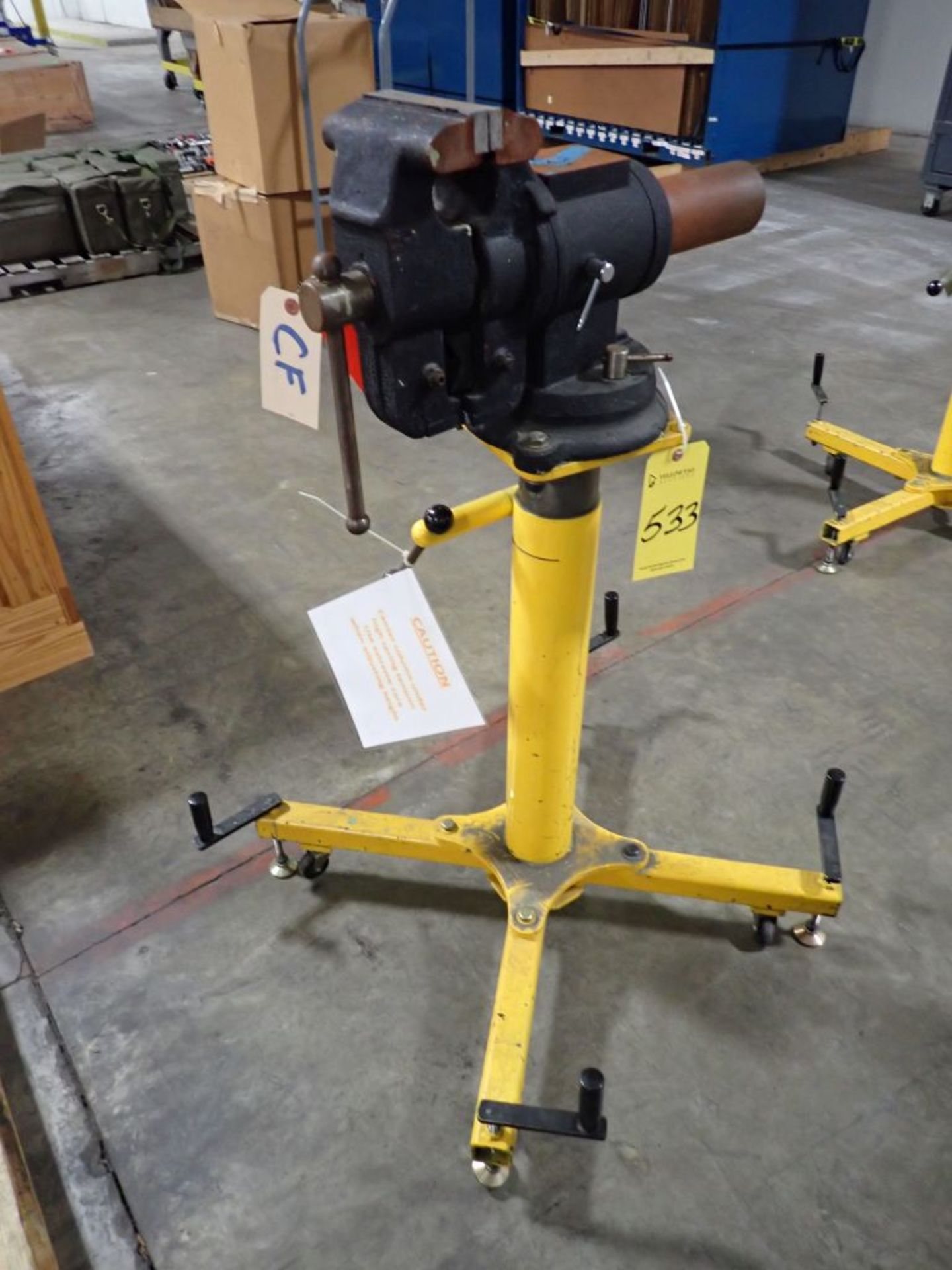 Portable Vise Stand | Tag: 241533 | Limited Forklift Assistance Available - $10.00 Lot Loading Fee