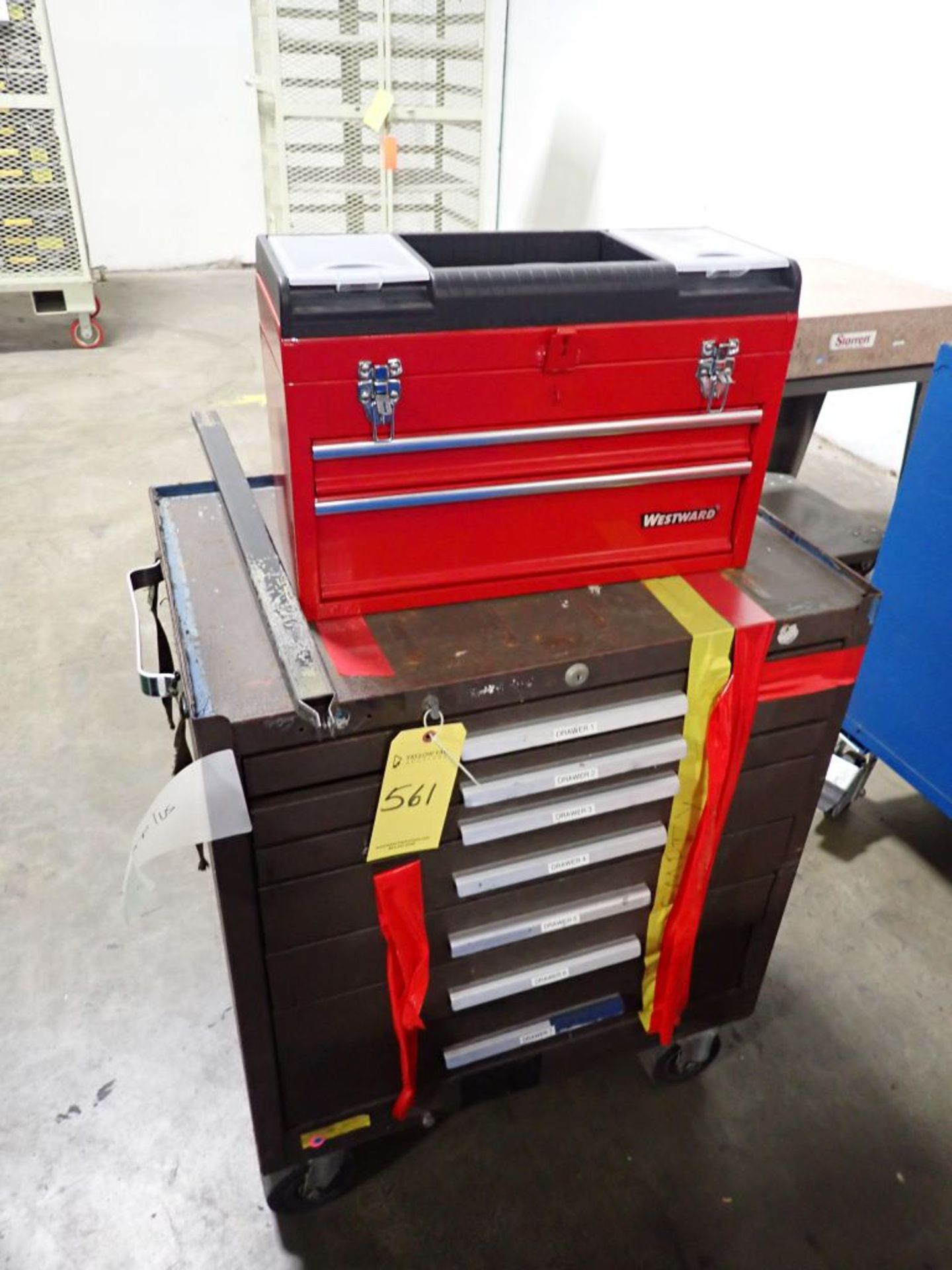 Rolling Toolbox w/Tools | Tag: 241561 | Limited Forklift Assistance Available - $10.00 Lot Loading