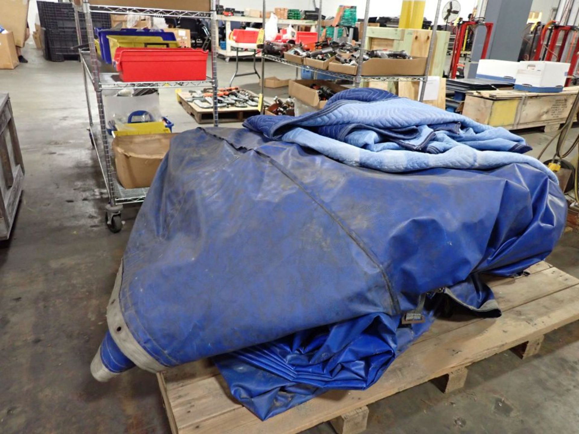 Lot of Moving Blankets and Tarps | Tag: 241485 | Limited Forklift Assistance Available - $10.00