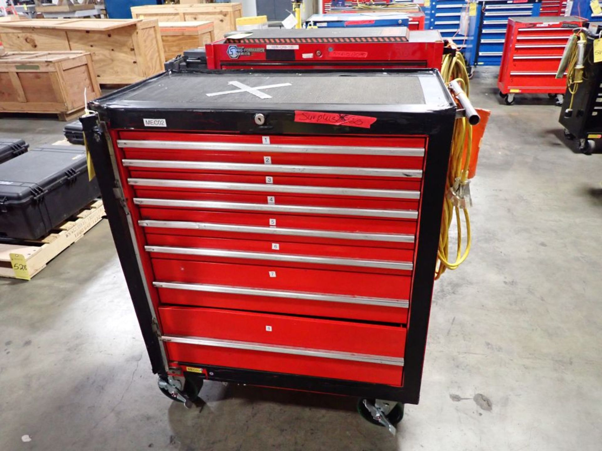 Rolling Toolbox w/Tools | Tag: 241536 | Limited Forklift Assistance Available - $10.00 Lot Loading