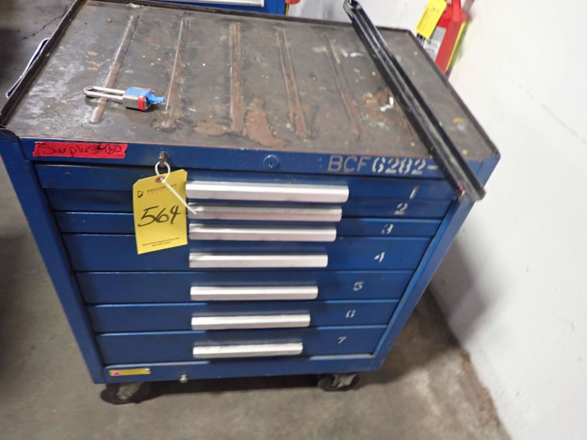 Rolling Toolbox w/Tools | Tag: 241564 | Limited Forklift Assistance Available - $10.00 Lot Loading - Image 3 of 11