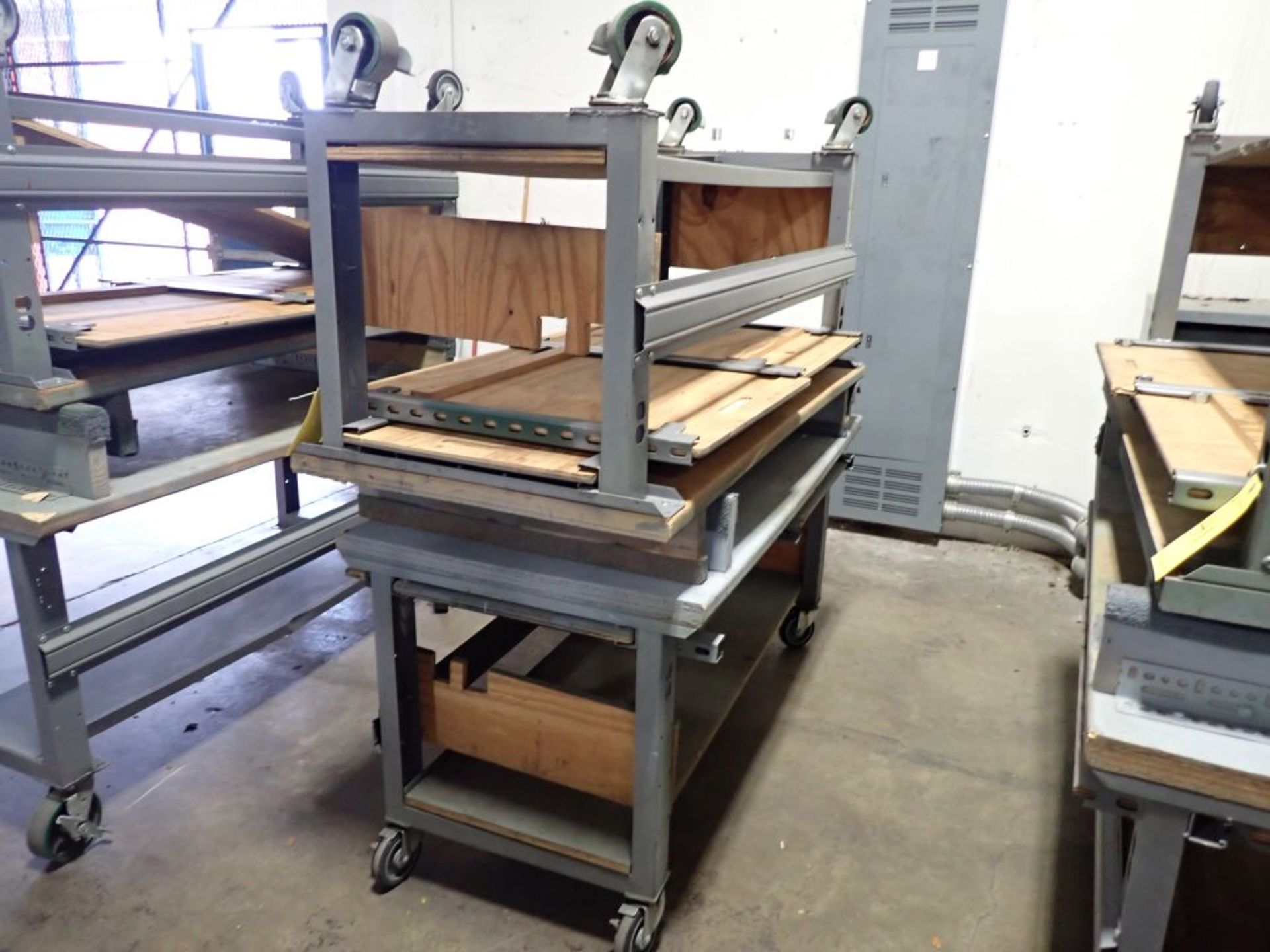 Lot of (2) Rolling Tables | 36" x 60" X 30"H; Tag: 241410 | Limited Forklift Assistance - Image 2 of 2