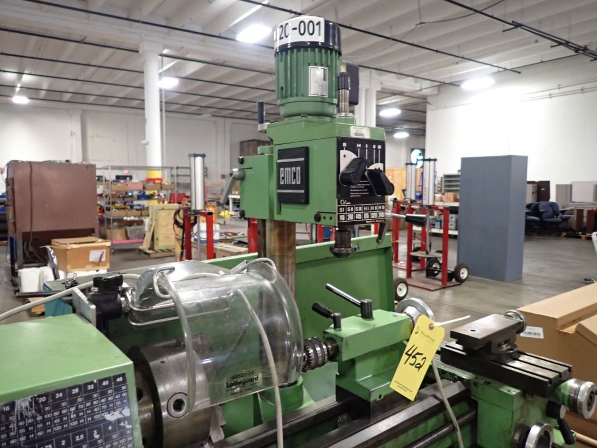 EMCO Compact 10 Lathe/Mill | 10 x 24 Swing; Mill Head; 3-Jaw Chuck; Tag: 241452 | Limited Forklift - Image 4 of 7