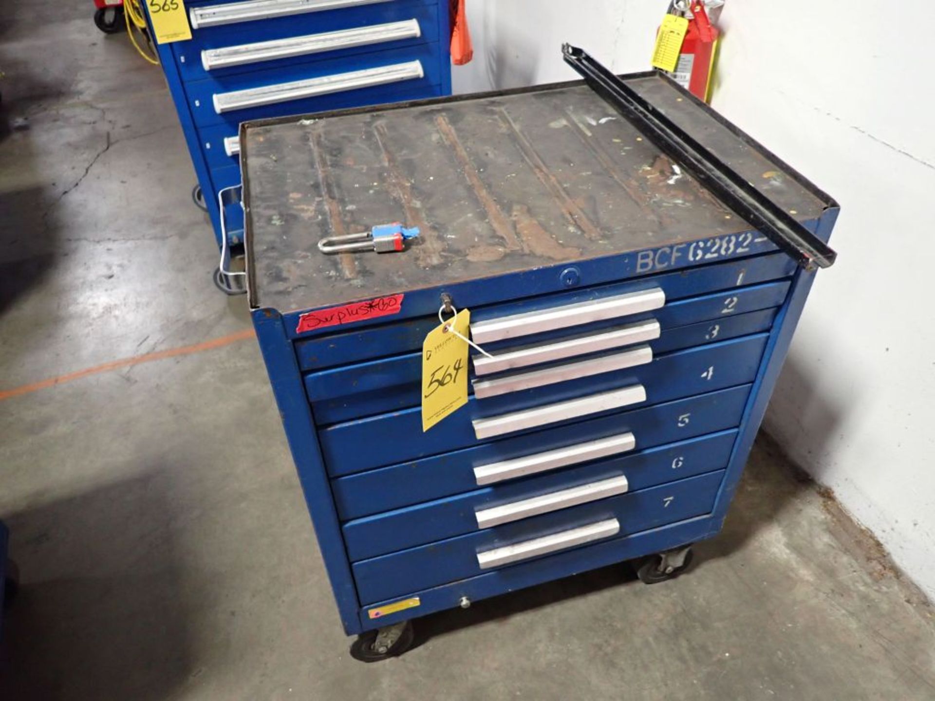 Rolling Toolbox w/Tools | Tag: 241564 | Limited Forklift Assistance Available - $10.00 Lot Loading