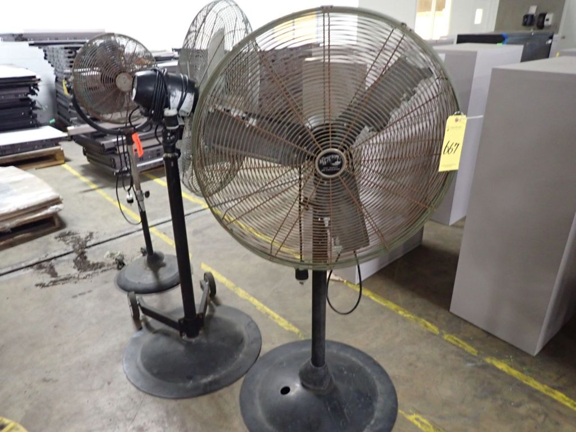 Lot of (3) Fans | Tag: 241667 | Limited Forklift Assistance Available - $10.00 Lot Loading Fee