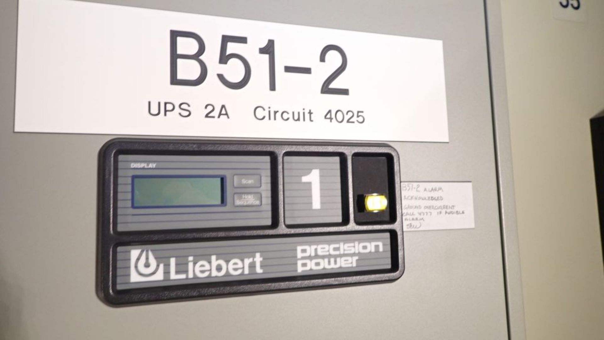 Liebert Precision Power UPS Unit | (2) Cat No. PPA25C, 480V Input, 208/120V; (1) Cat No. EXC10011, - Image 20 of 31