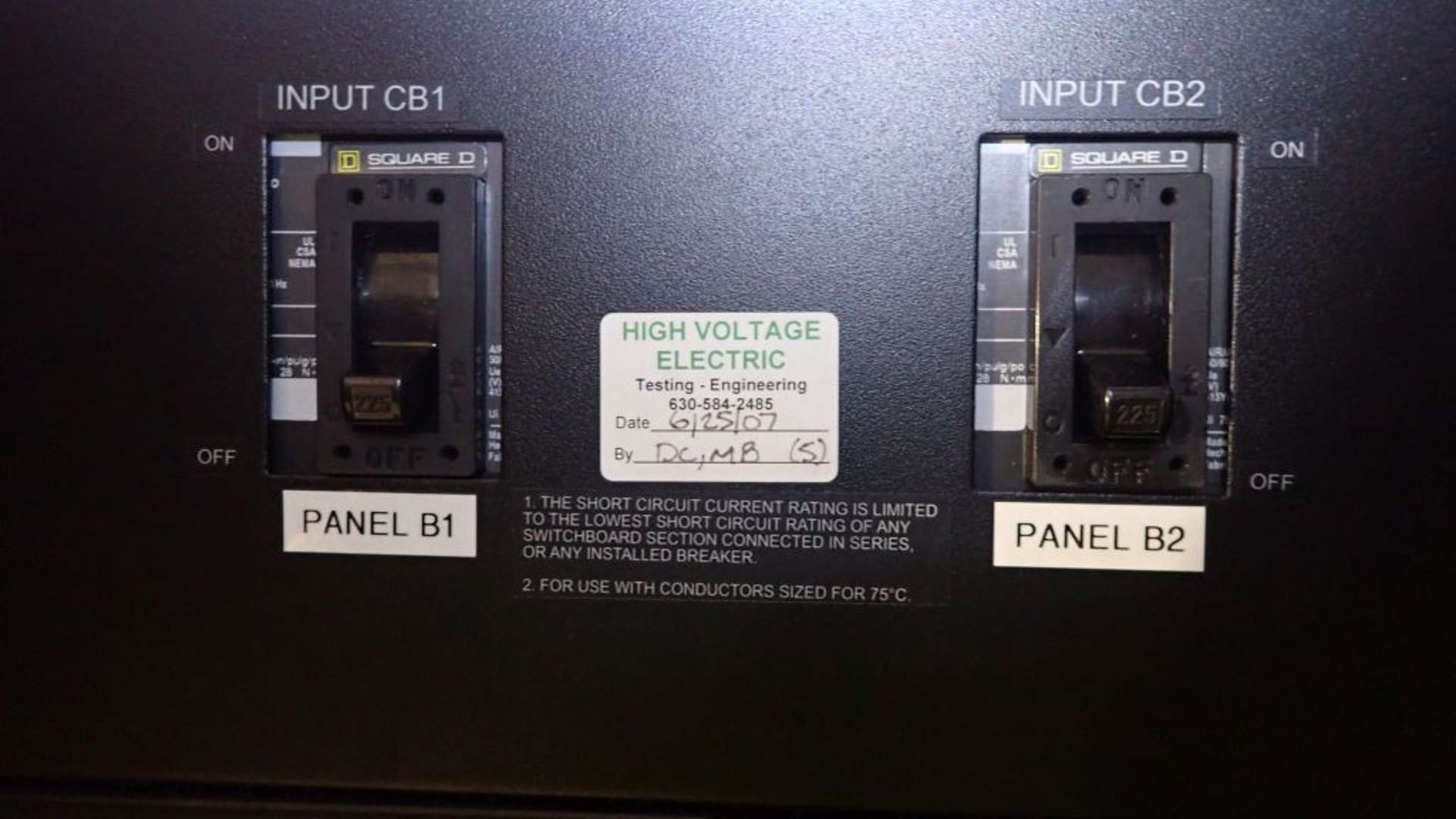 Onyx Power Rack Panelboard | Part No. 98-112-00-00; System 2; Input: 208/120 VAC; 4-Wire Plus Ground - Image 6 of 15