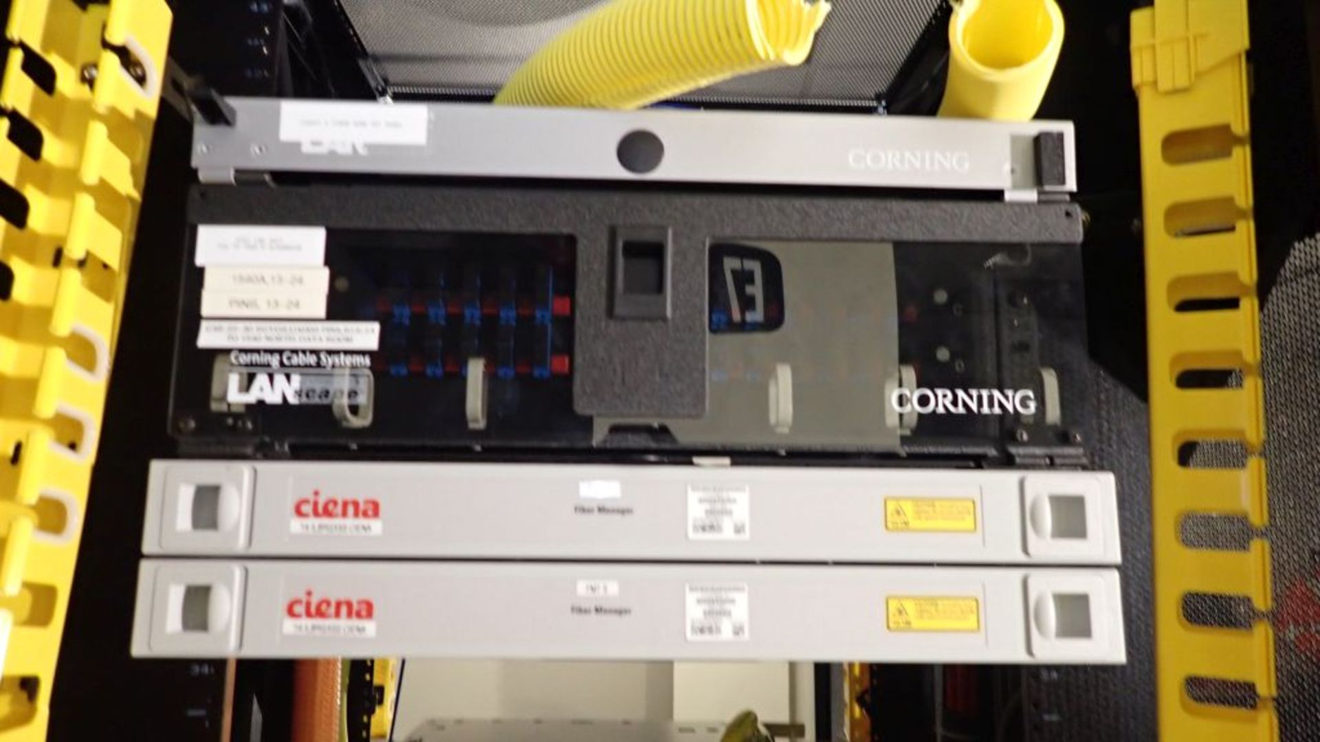 Eaton Cabinet with Contents | Includes: (6) Ciena Fiber Manager; (2) Corning Cable Systems; (2) - Image 5 of 8