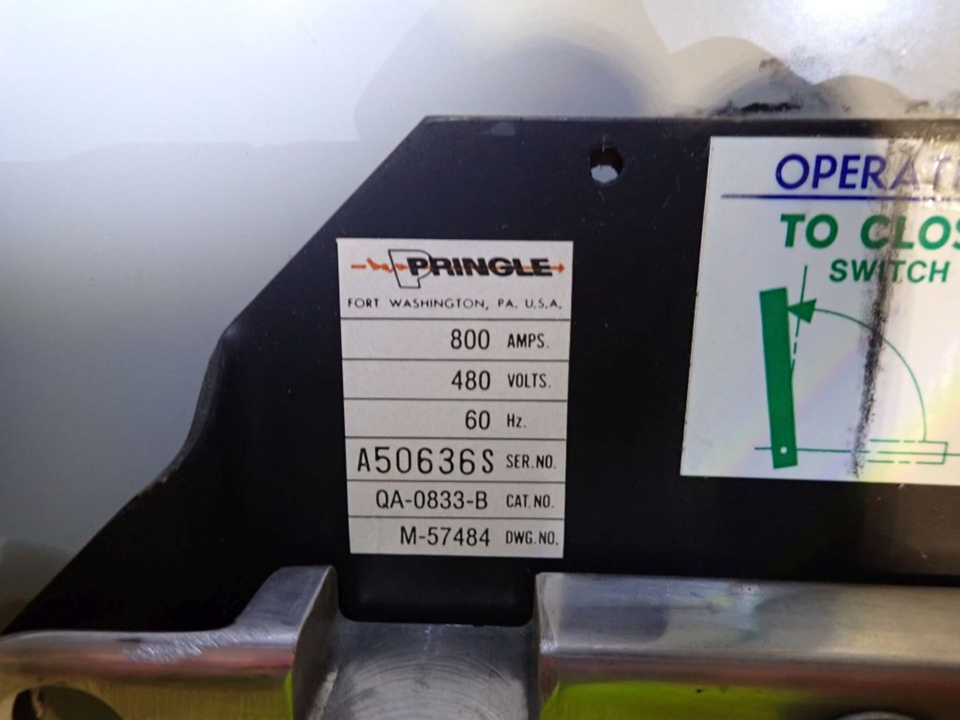 GE Switchgear Line | 1200A; 4160V; (2) 300 KVA Transformer; (3) 1200A Pringle Switches; (4) 800A - Image 31 of 36