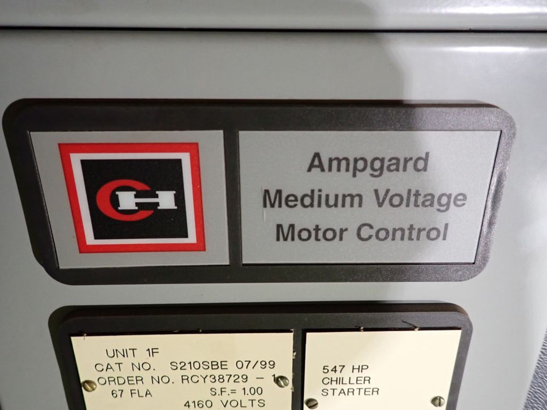 Cutler Hammer Ampgard Medium Voltage Motor Control | 4160V; Tag: 241255; Lot Loading Fee: $50.00 - Image 2 of 8