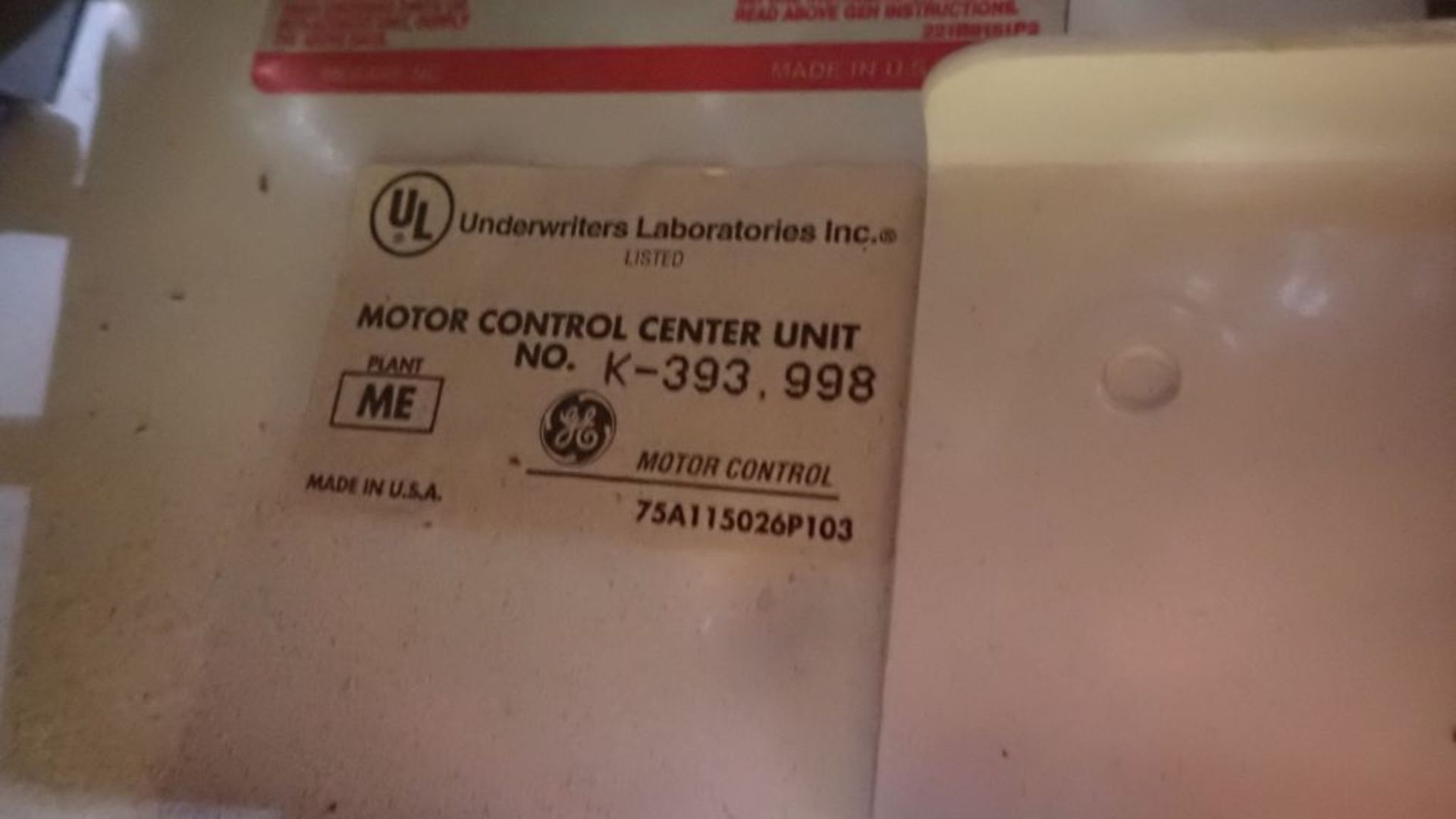 GE 8000 Line MCC | (4) Verticals; Includes: (3) Size 3 Starters; (6) Size 2 Starters; (2) Size 1 - Image 20 of 53